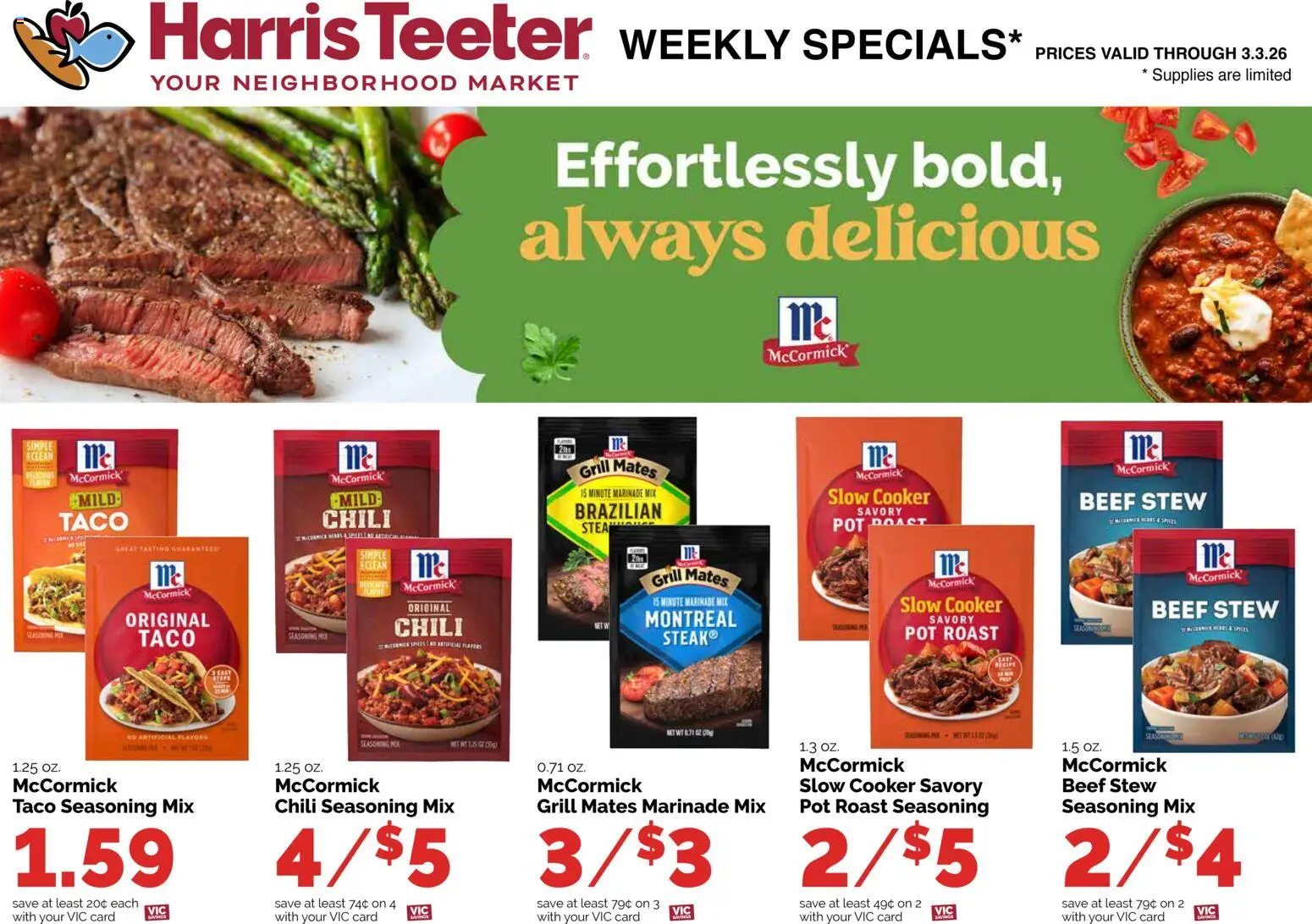 Harris Teeter Weekly Ad - NC - valid from 25.02.2026 | Page: 14 | Products: Cooker, Beef, Grill