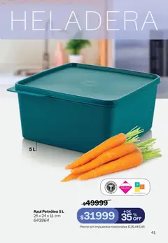 Tupperware Folleto │ válido desde el 09.07.2025 | Página: 42 | Productos: Heladera, Petróleo