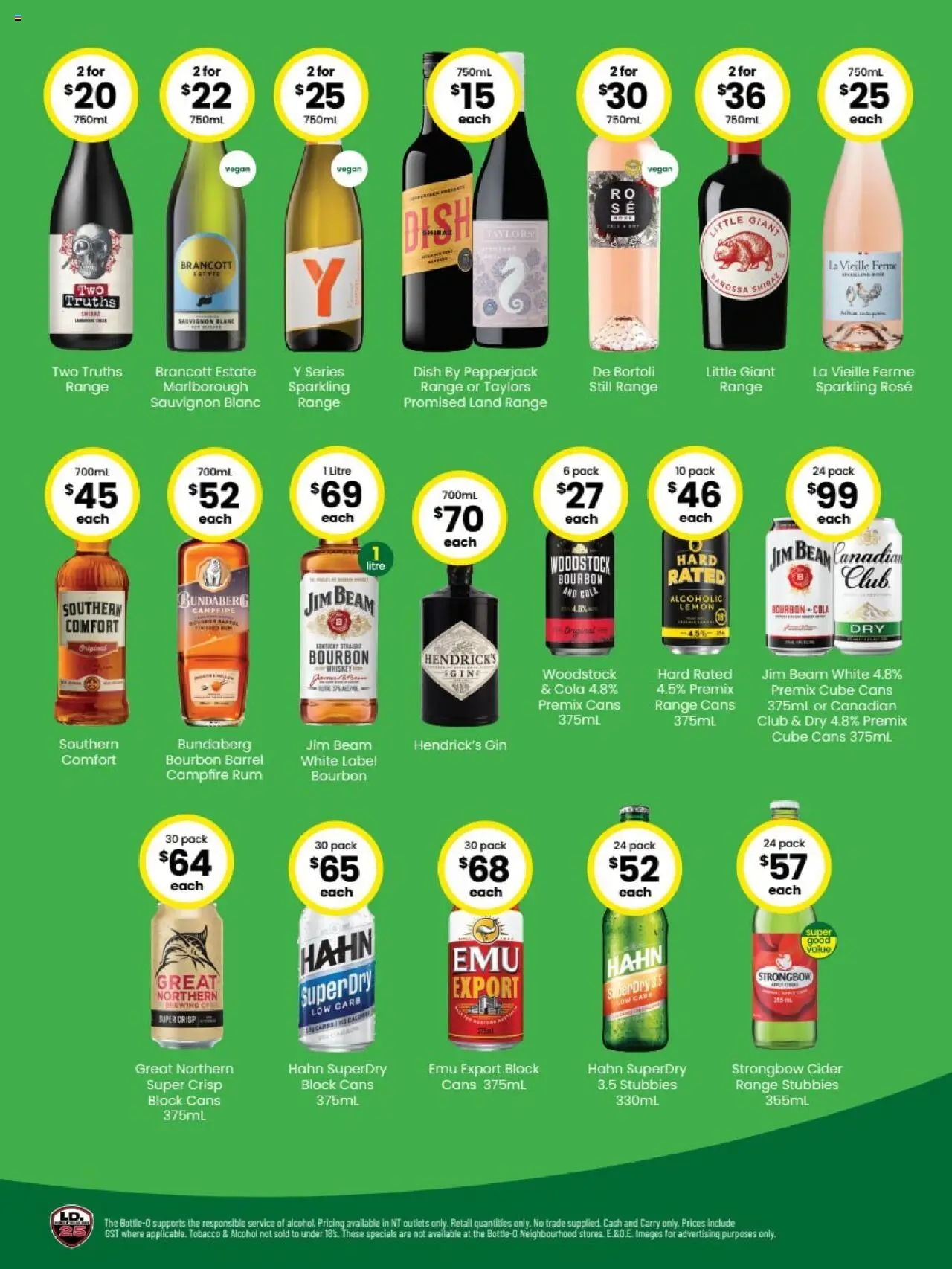 The Bottle-O catalogue - valid from 29.09.2025 | Page: 2 | Products: Bourbon, Gin, Whiskey, Lemon