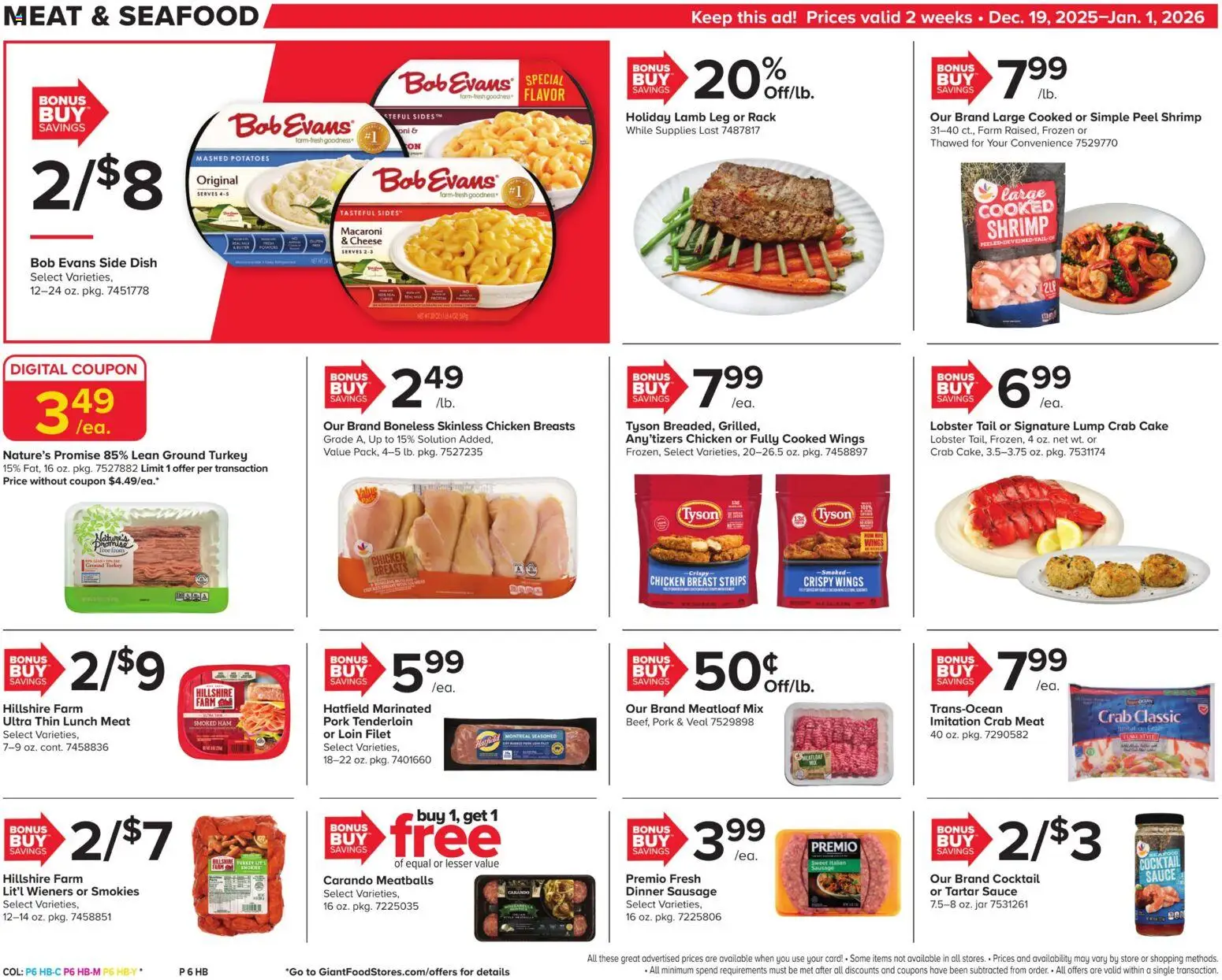 Giant Weekly Ad - valid from 19.12.2025 | Page: 16 | Products: Cheese, Ham, Pork, Potatoes