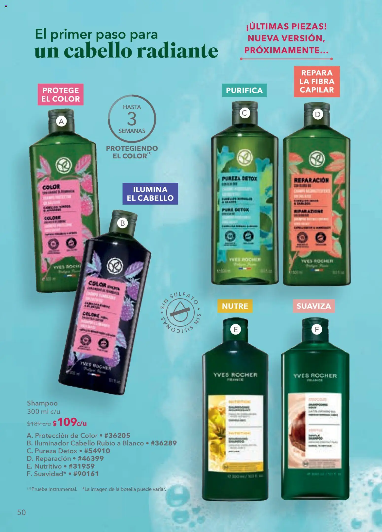 Nuevas ofertas de Yves Rocher válidas en toda la República Mexicana desde el 24.03.2026. ¡Encuentra las mejores ofertas en Yves Rocher campaña 5 2026! | Página: 52 | Productos: Iluminador, Radiante, Botella