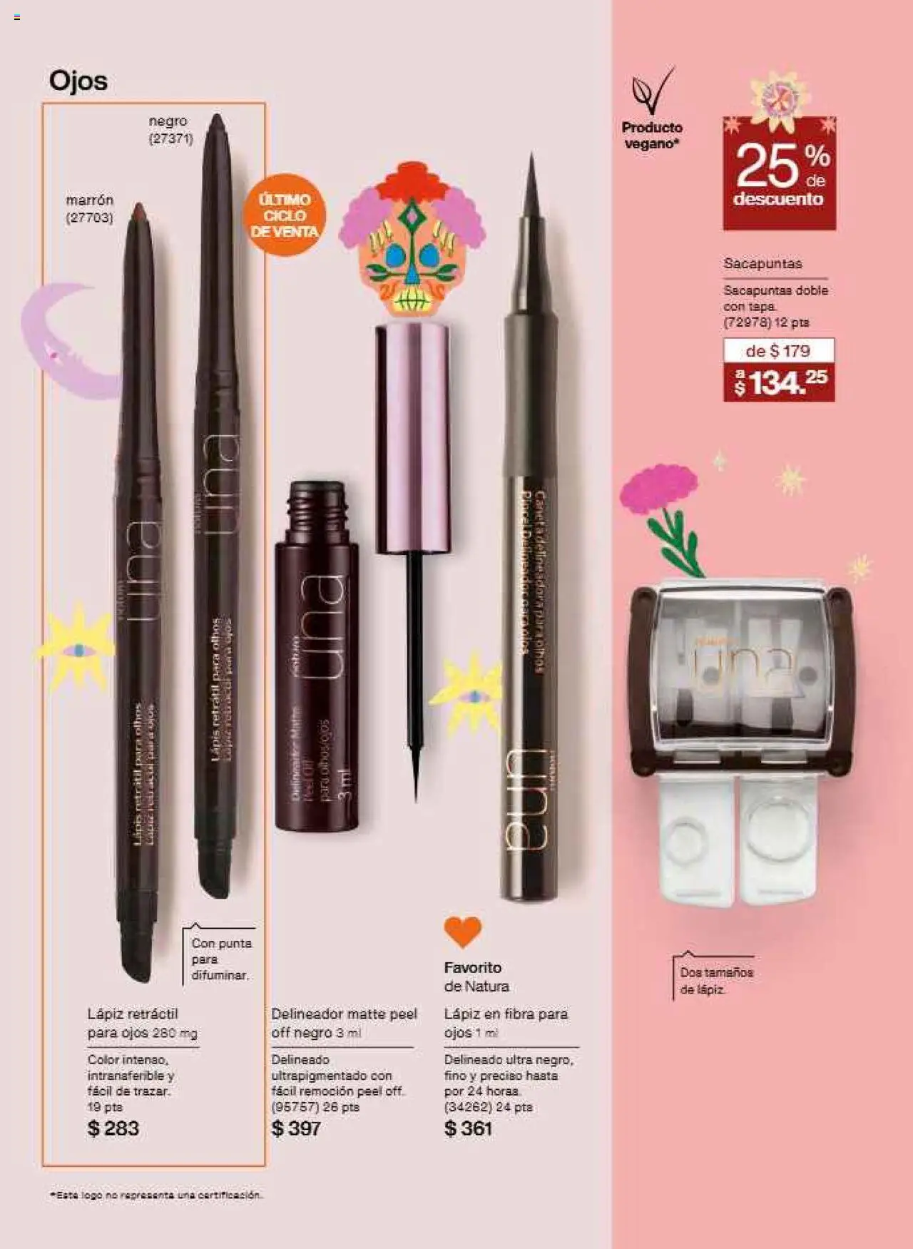 Nuevas ofertas de Natura válidas en toda la República Mexicana desde el 17.09.2025. ¡Encuentra las mejores ofertas en Natura - Campaña 15 2025! | Página: 59 | Productos: Sacapuntas, Delineador