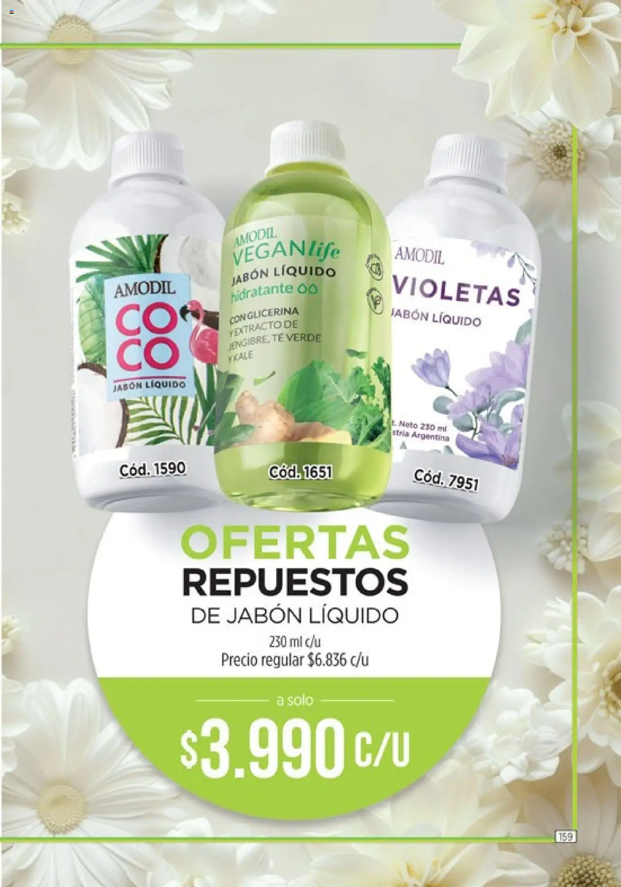 Catálogo Amodil Campaña 14 │ válido desde el 19.08.2025 | Página: 159 | Productos: Jabón líquido, Jabón, Té