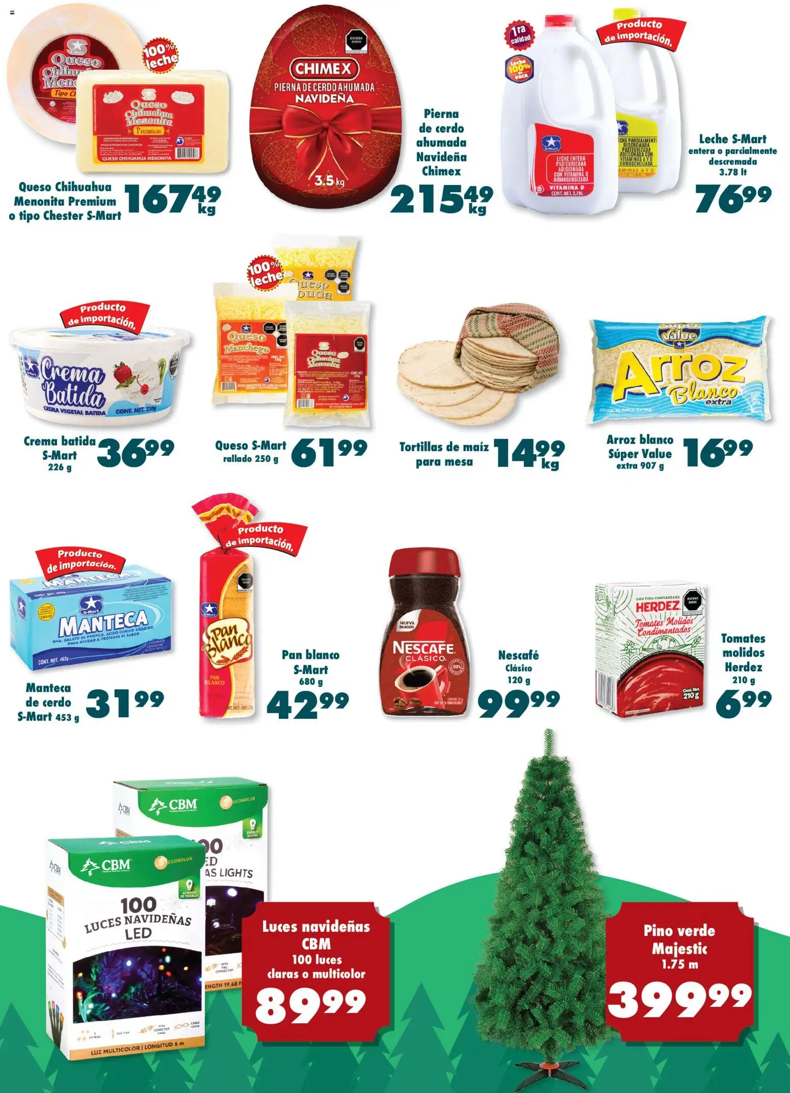 Nuevas ofertas de S-Mart válidas en toda la República Mexicana desde el 25.11.2025. ¡Encuentra las mejores ofertas en S-Mart folleto Nuevo Laredo! | Página: 5 | Productos: Leche, Cerdo, Vitaminas, Mesa