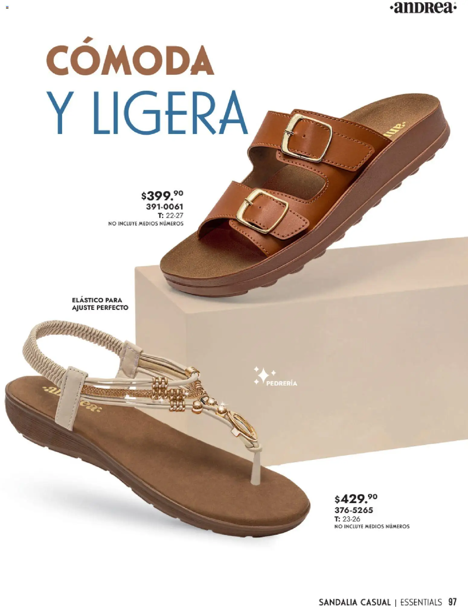 Nuevas ofertas de Andrea válidas en toda la República Mexicana desde el 25.01.2026. ¡Encuentra las mejores ofertas en Andrea catálogo Calzado Dama! | Página: 97