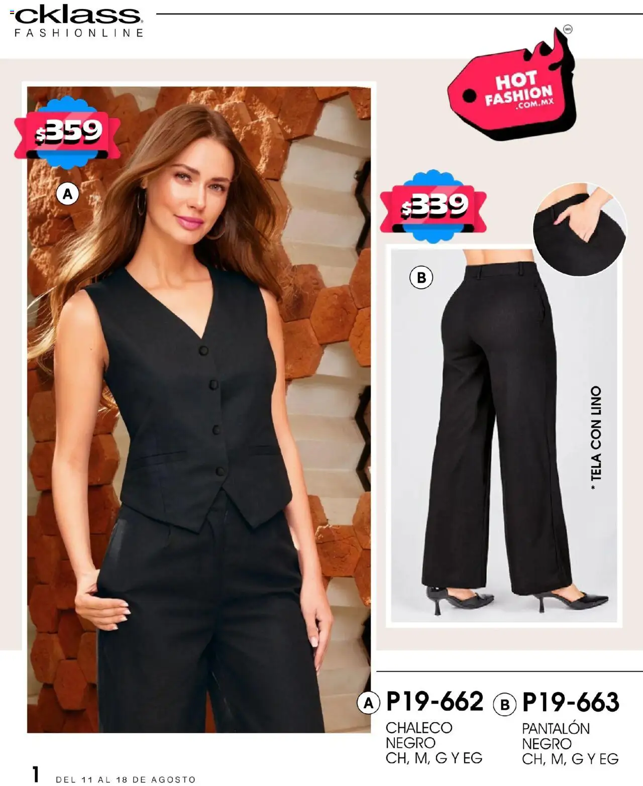 Nuevas ofertas de Cklass válidas en toda la República Mexicana desde el 11.08.2025. ¡Encuentra las mejores ofertas en Cklass - Catálogo Hot Fashion! | Página: 2 | Productos: Chaleco