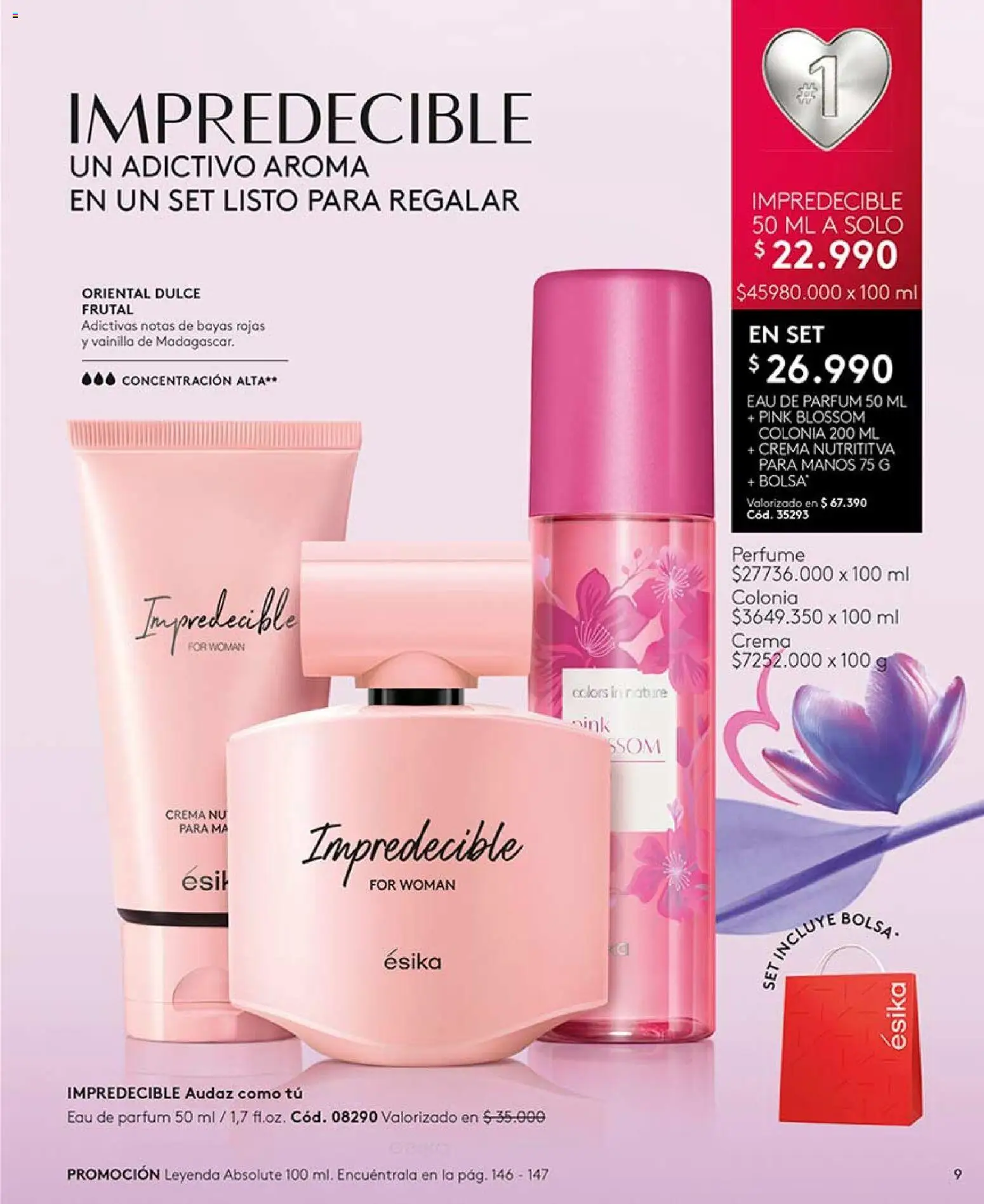 Catálogo Ésika Campaña 7 │ válido desde el 18.04.2026 | Página: 9 | Productos: Bolsa, Perfume, Crema