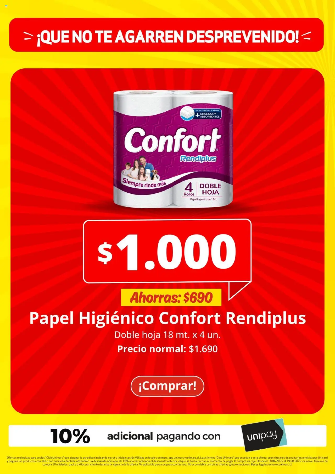 Unimarc ofertas  │ válido desde el 18.06.2025 | Página: 28 | Productos: Papel higiénico, Té