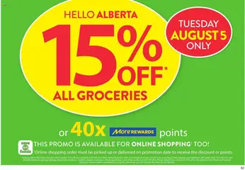 Preview of Save on foods weekly flyer / circulaire from shop Save on foods valid from 31.07.2025