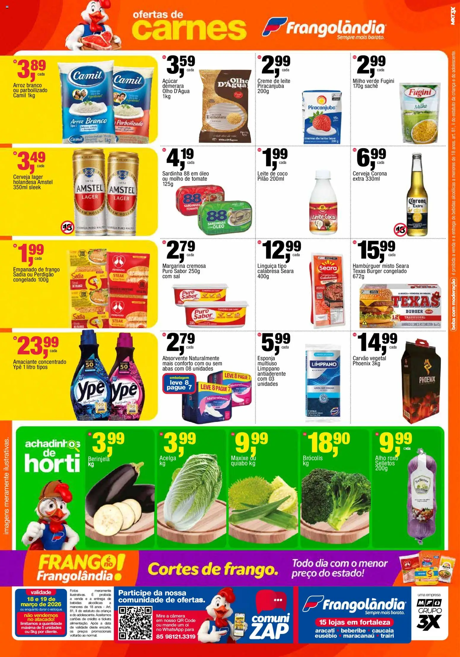 Frangolândia Folheto - válido de 18.03.2026 | Página: 2 | Produtos: Alho, Creme, Sardinha, Absorvente