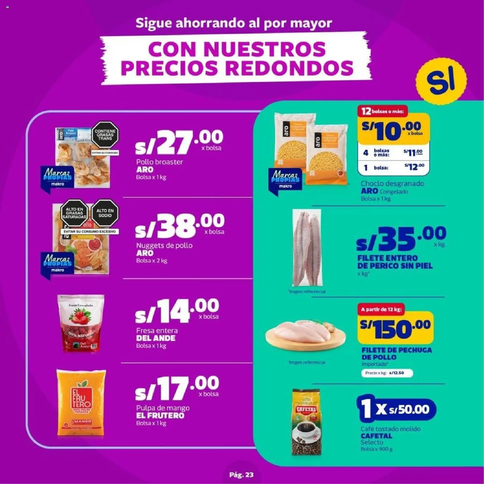 Catálogo Makro válido desde 23.04.2026 | Página: 23 | Productos: Café, Bolsa
