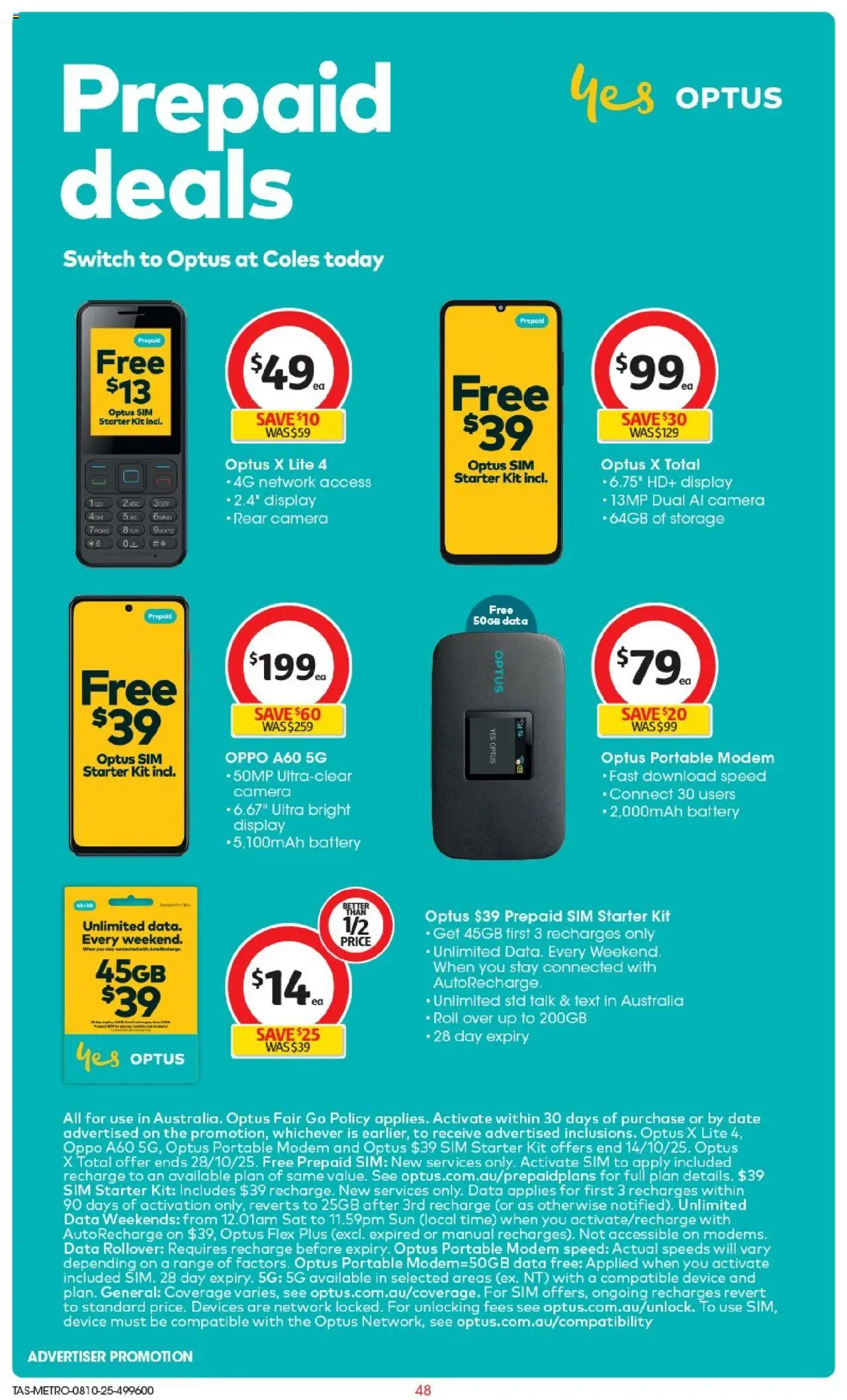 Coles catalogue - valid from 08.10.2025 | Page: 48 | Products: Battery, Device, Camera, Portable