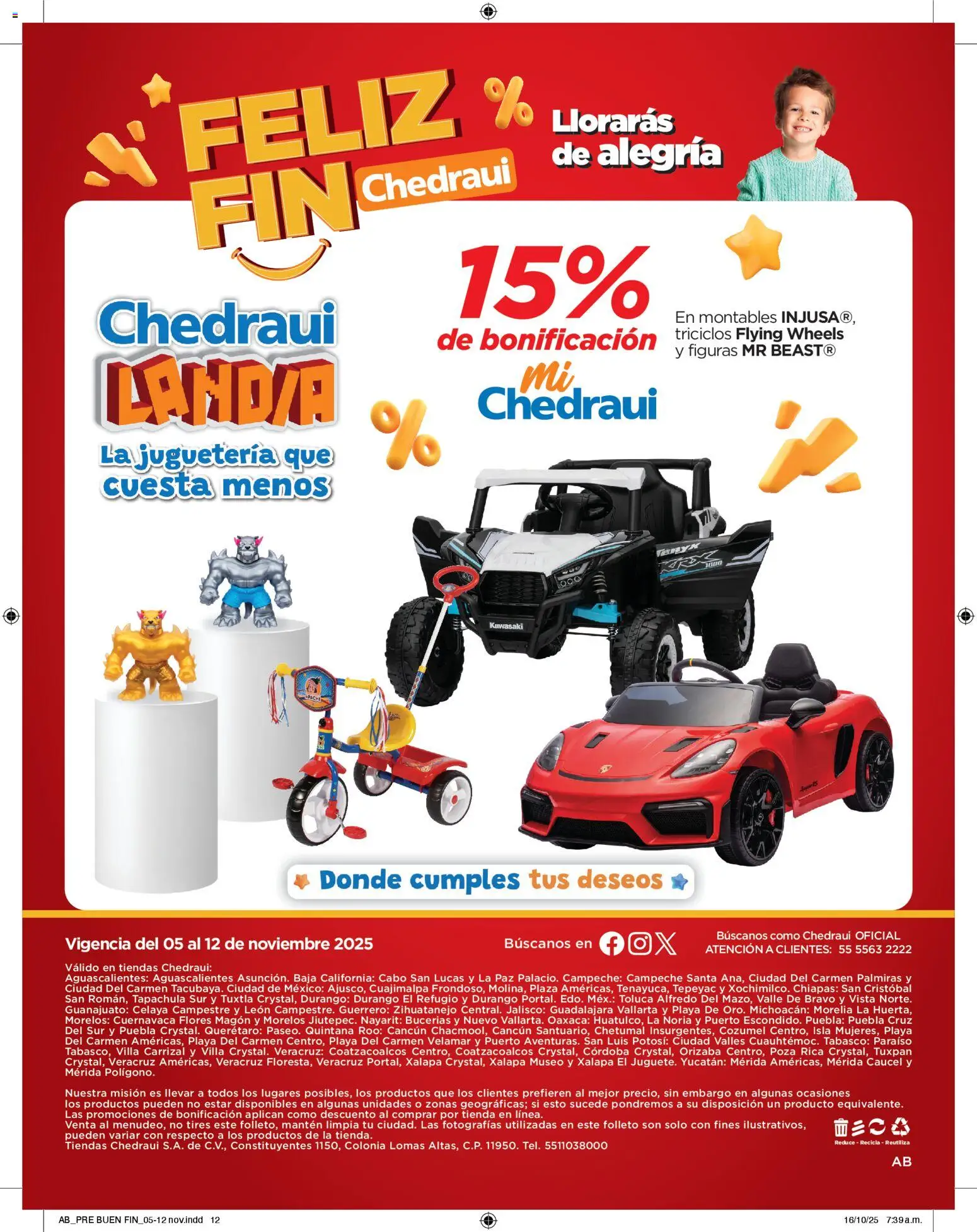 Nuevas ofertas de Chedraui válidas en toda la República Mexicana desde el 05.11.2025. ¡Encuentra las mejores ofertas en Chedraui Buen Fin! | Página: 12