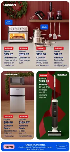 Preview of Walmart - Share the joy! from shop Walmart valid from 30.10.2025 | Page: 22 | Products: Oven, Vacuum cleaner, Mixer, Fryer