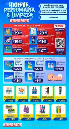 Bahamas Supermercados - Ofertas Higiene e Limpeza - Pré-Visualização do folheto da loja Bahamas Supermercados, válido de 18.08.2025