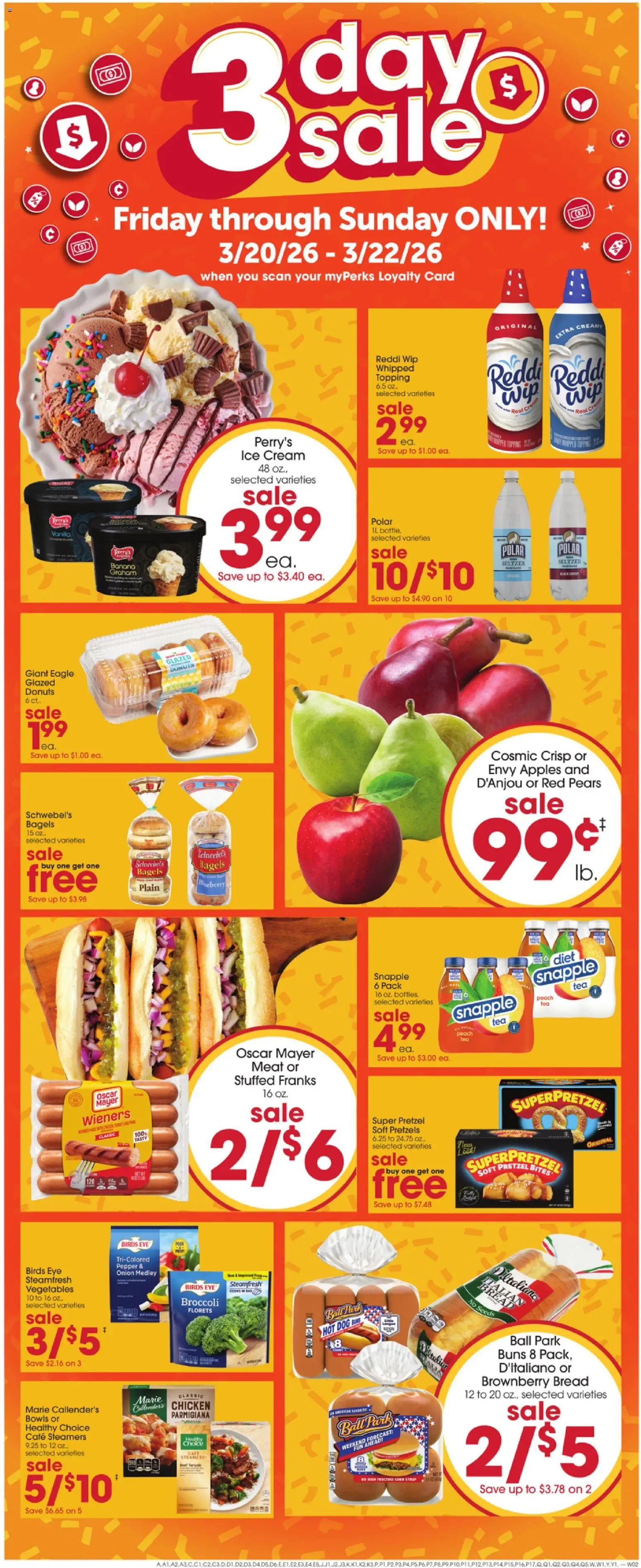 Giant Eagle Weekly Ad - valid from 19.03.2026 | Page: 2 | Products: Broccoli, Pork, Vegetables, Bag