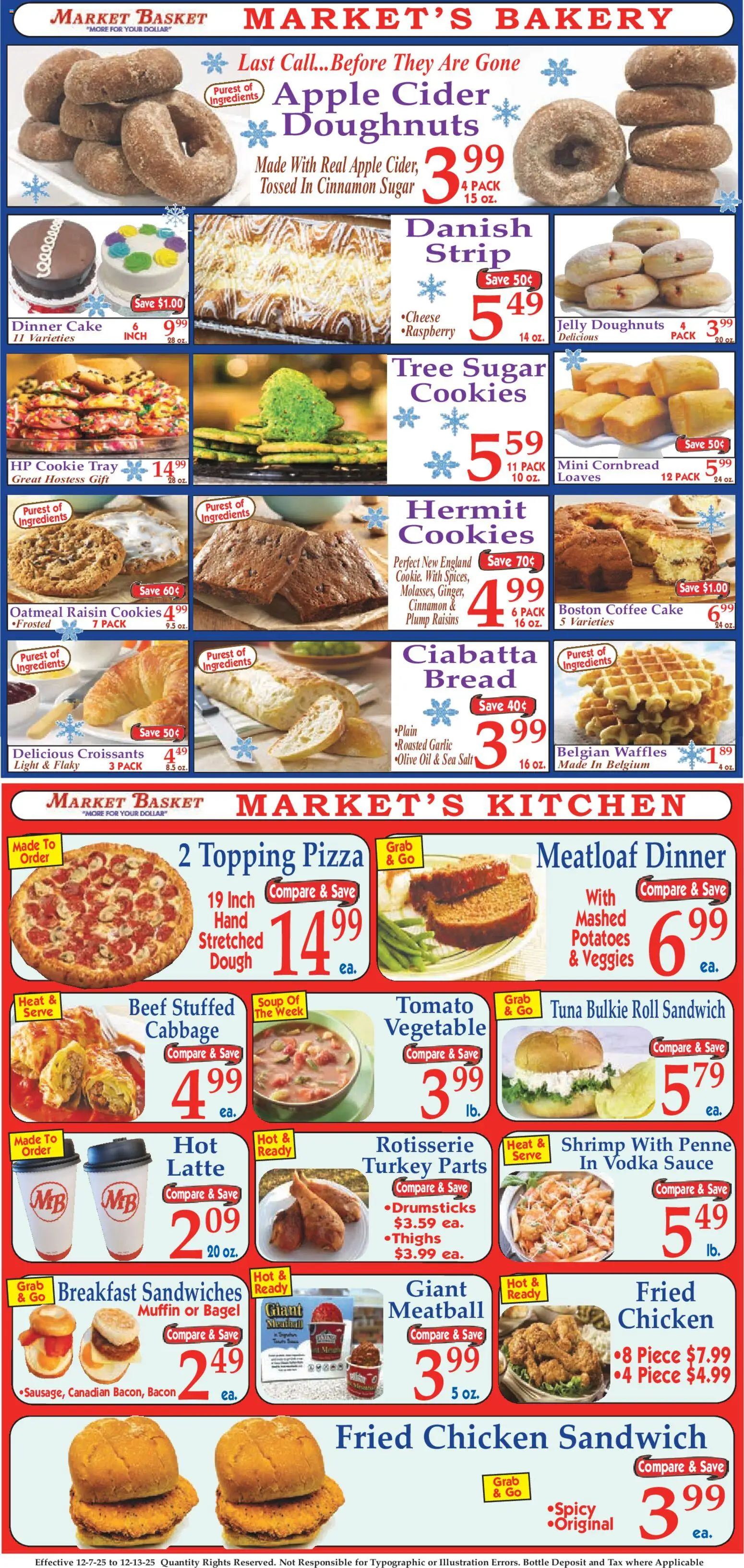 Market Basket Ad - valid from 07.12.2025 | Page: 8 | Products: Coffee, Cookies, Vodka, Raisins
