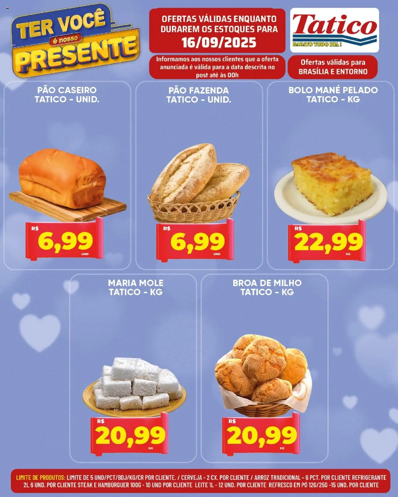 Tatico Folheto - válido de 16.09.2025 | Página: 10 | Produtos: Refresco, Leite, Bolo, Hambúrguer