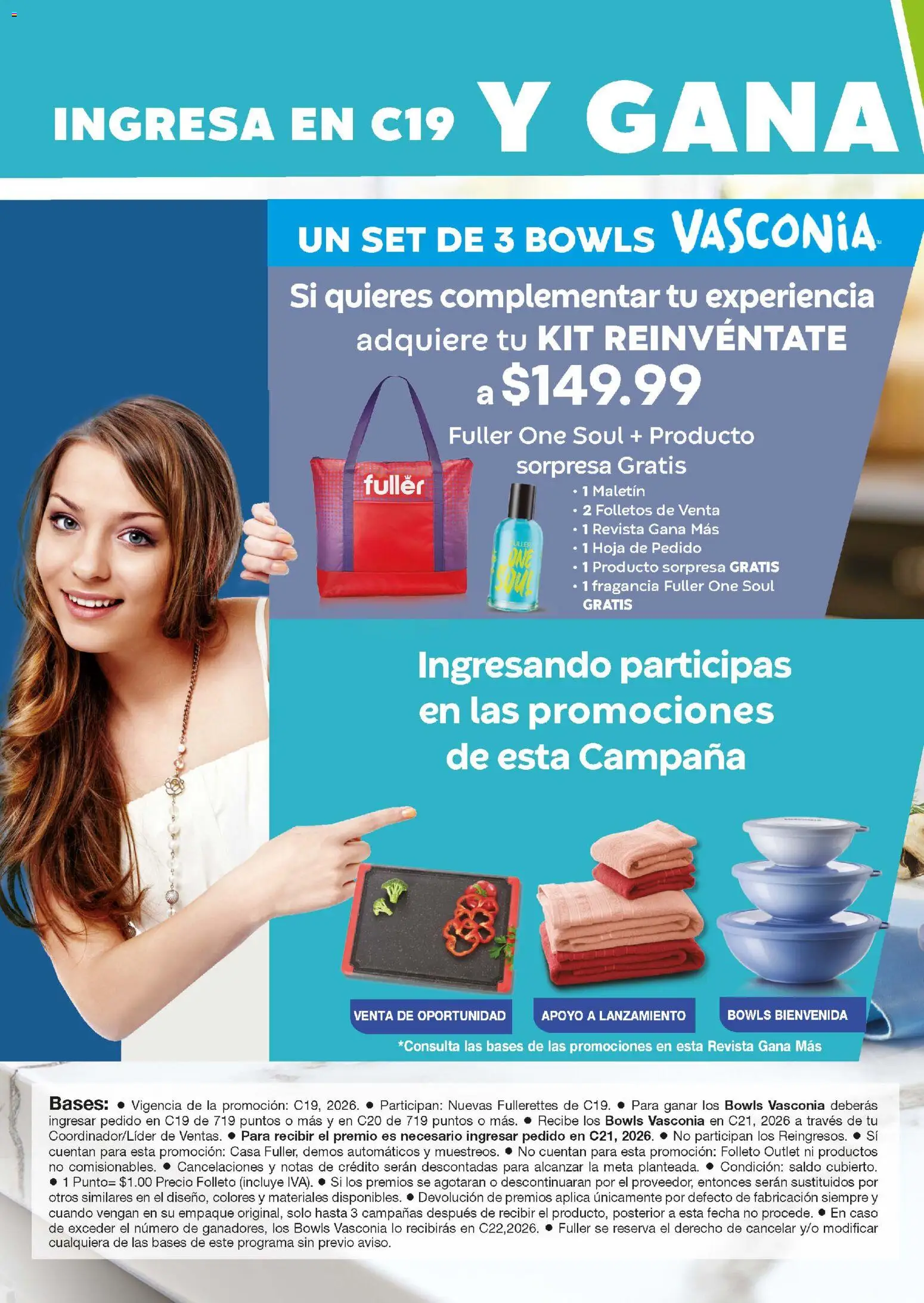 Nuevas ofertas de Fuller válidas en toda la República Mexicana desde el 24.12.2025. ¡Encuentra las mejores ofertas en Fuller Revista Gana Más C19! | Página: 28 | Productos: Fragancia, Campana