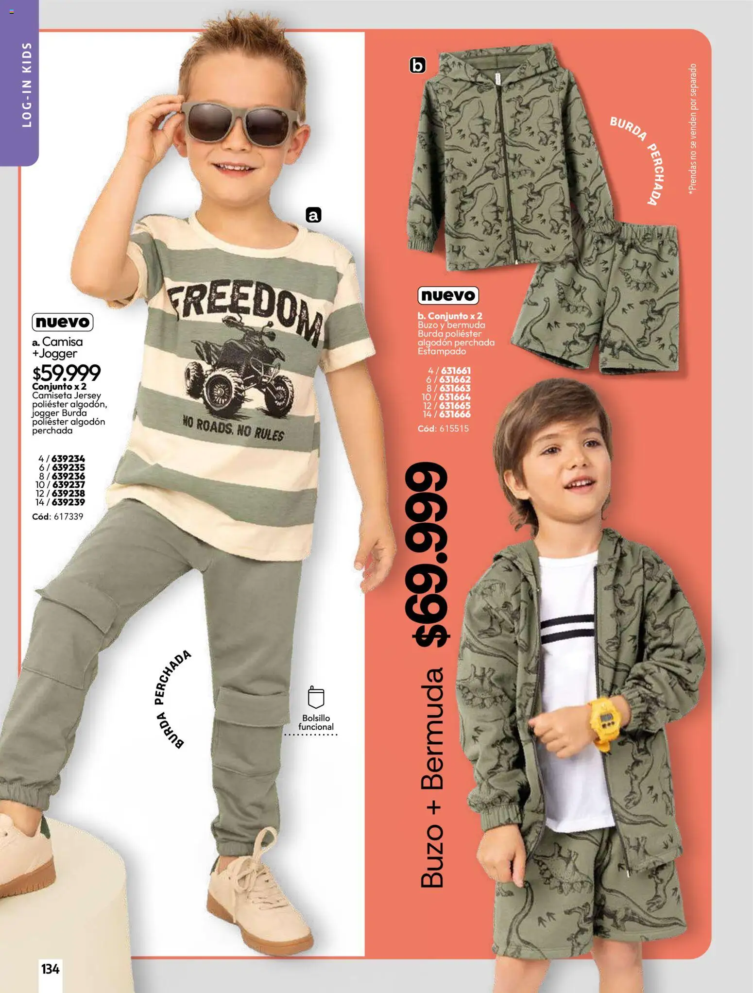 Carmel revista - valida desde el 01.04.2026 | Página: 134 | Productos: Algodón, Buzo, Conjunto, Camisa