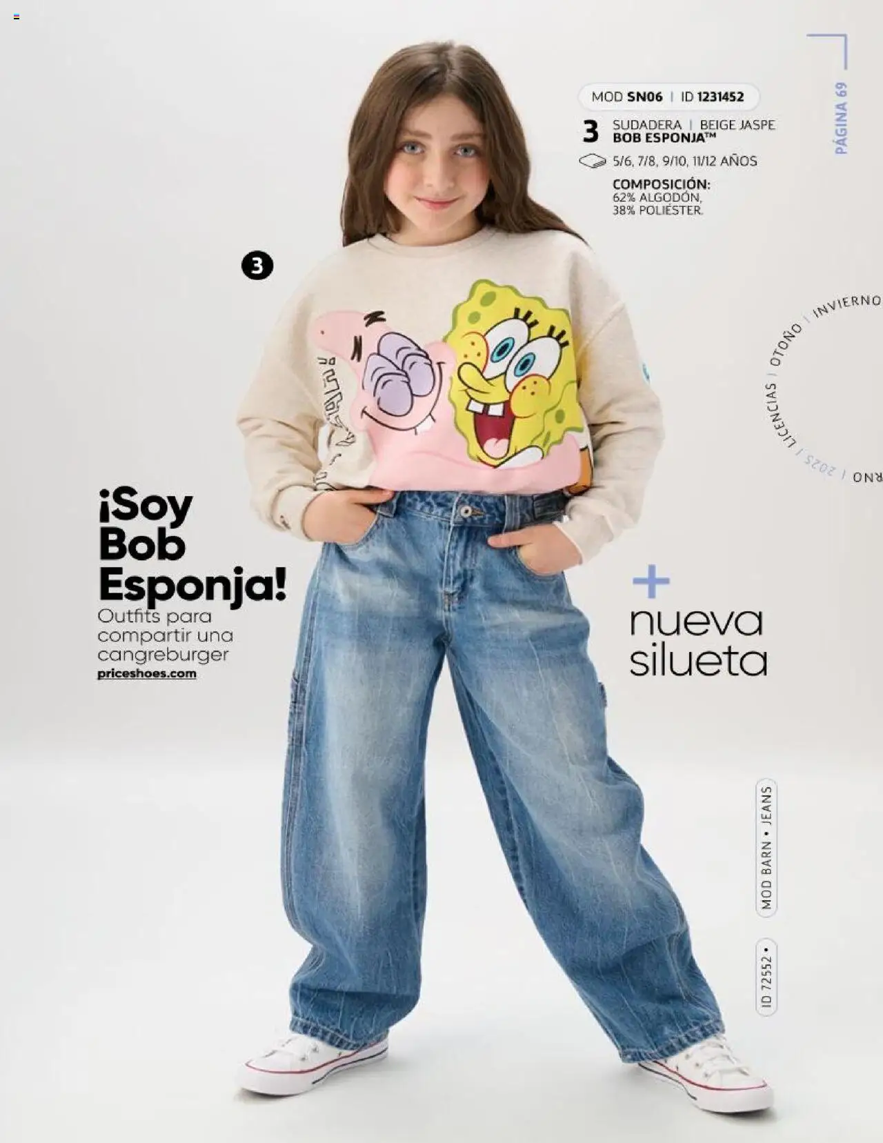 Nuevas ofertas de Price Shoes válidas en toda la República Mexicana desde el 15.10.2025. ¡Encuentra las mejores ofertas en Price Shoes Catálogo Licencias otoño / invierno ! | Página: 69 | Productos: Esponja, Sudadera