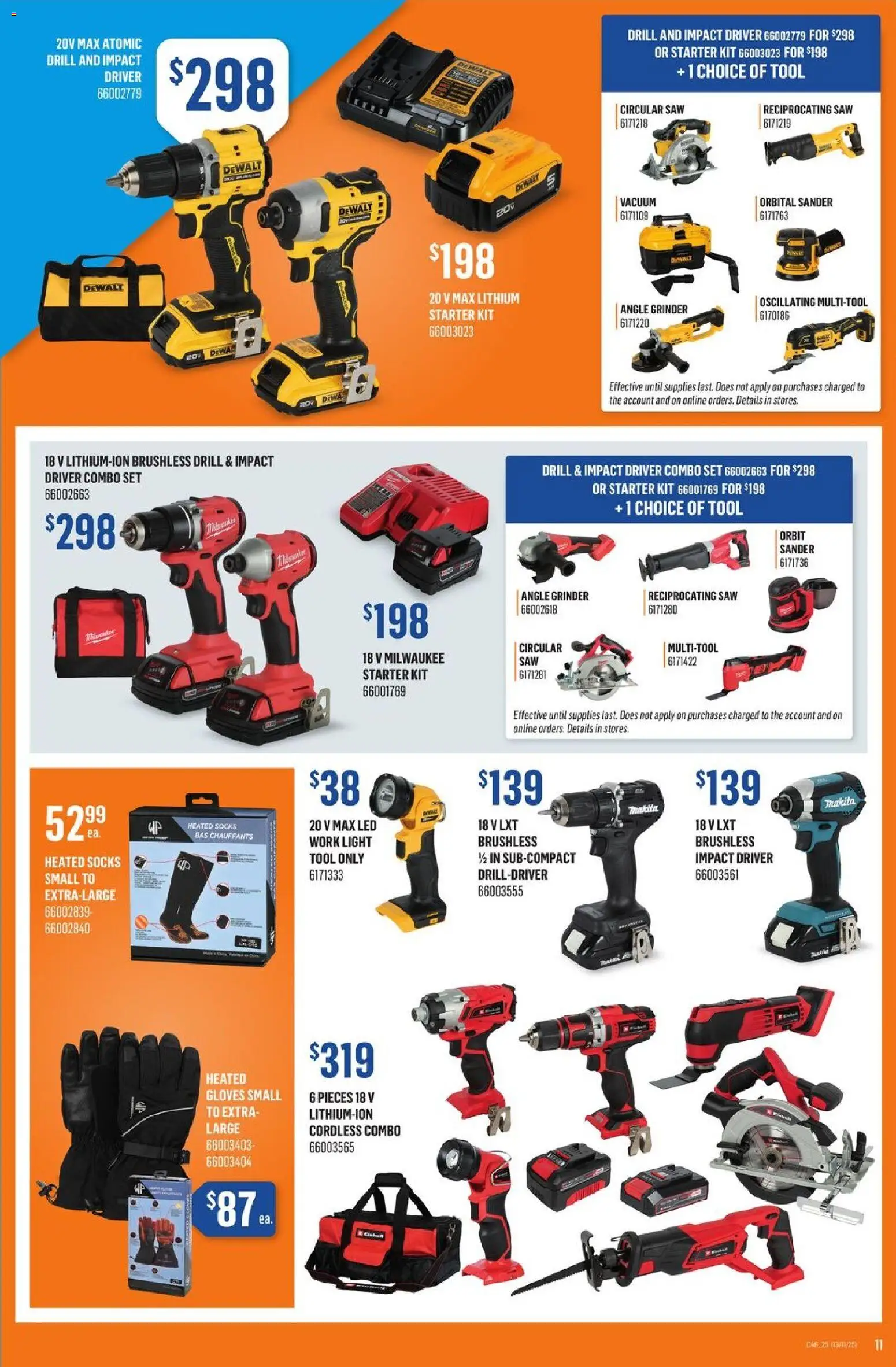 Canac flyer valid from 13.11.2025 | Page: 11 | Products: Gloves, Grinder, Socks