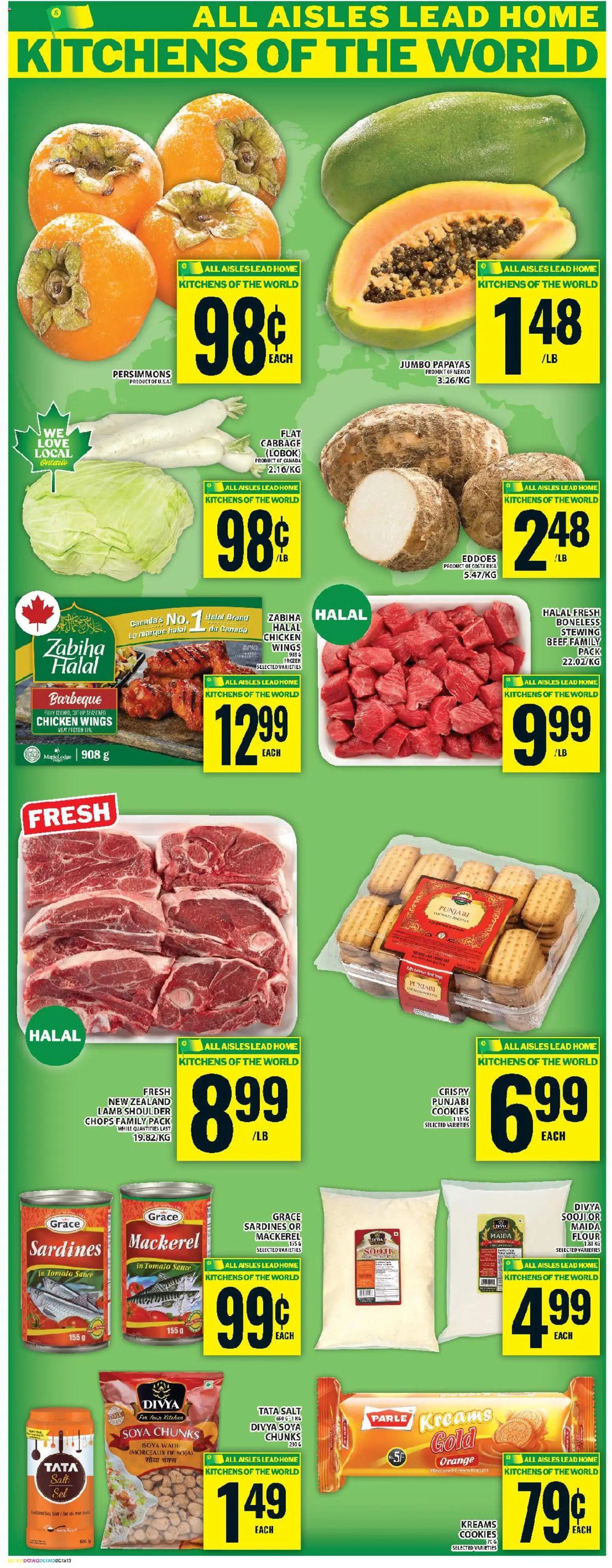 Food Basics flyer valid from 13.11.2025 | Page: 16 | Products: Beef, Cookies, Chicken wings, Chicken