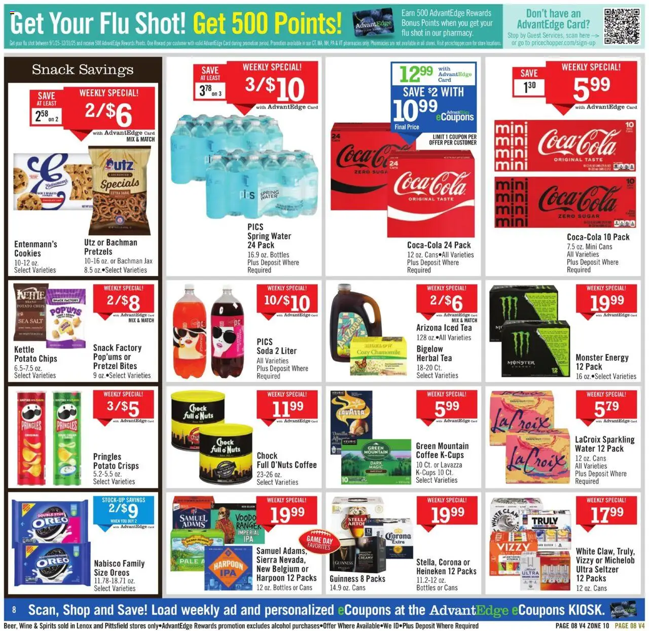 Price Chopper Weekly Ad - valid from 12.10.2025 | Page: 8 | Products: Coffee, Wine, Nuts, Kettle