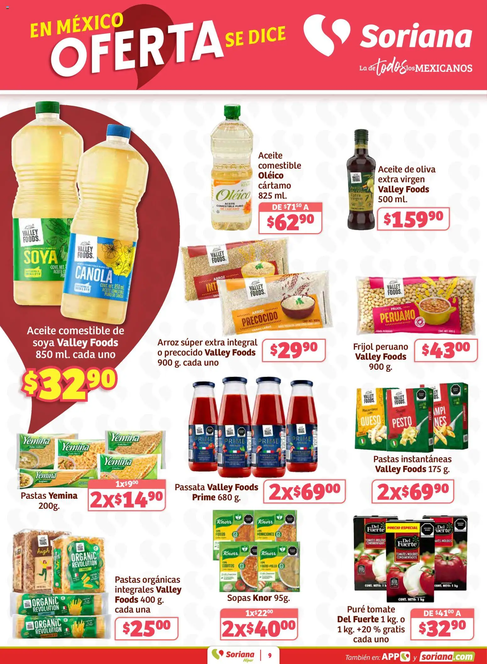 Nuevas ofertas de Soriana válidas en toda la República Mexicana desde el 02.01.2026. ¡Encuentra las mejores ofertas en Soriana - Preciazazaso Híper: Frontera Chih, Coah, Tamaulipas! | Página: 9 | Productos: Queso, Arroz, Fideos, Té