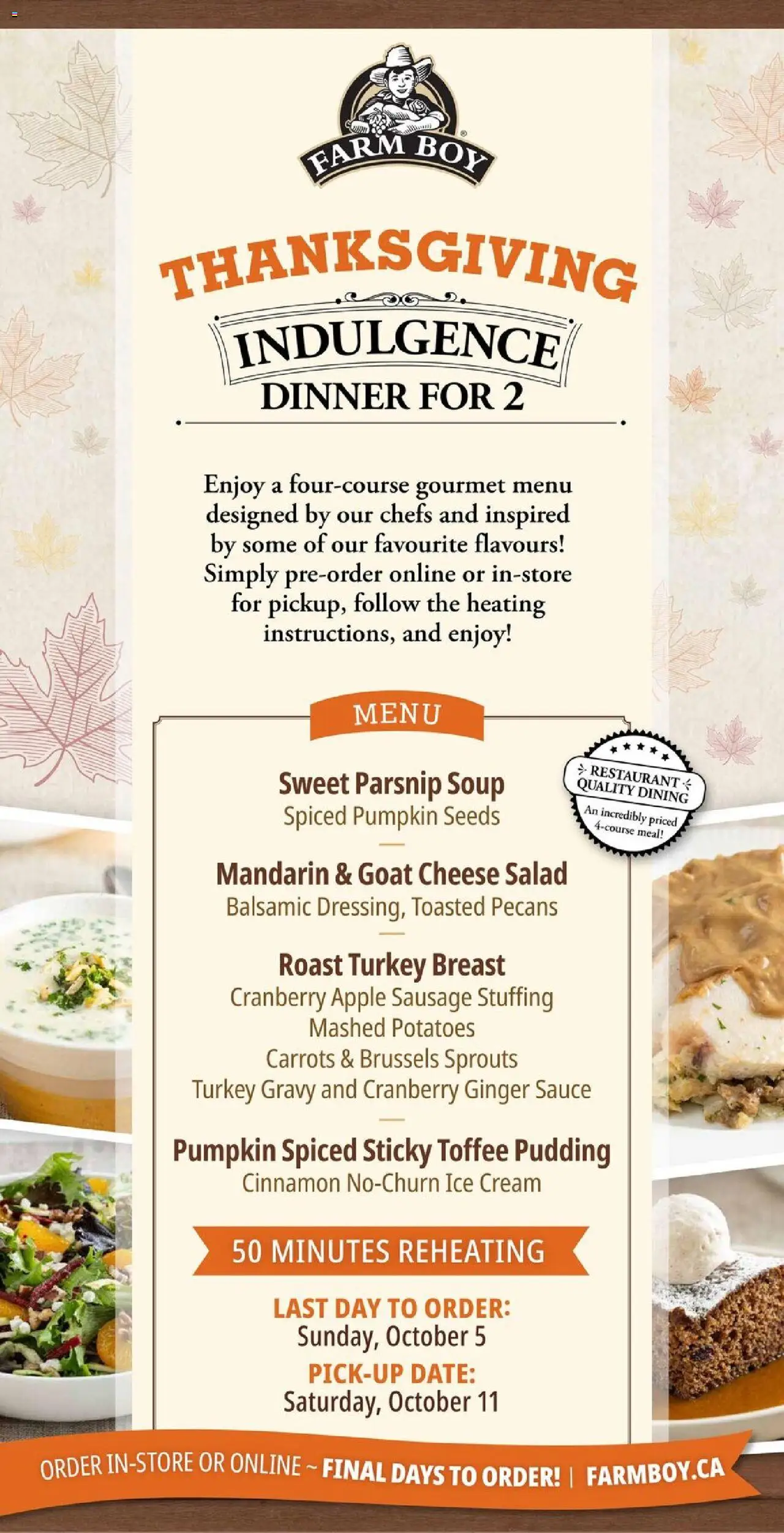 Farm Boy flyer valid from 02.10.2025 | Page: 11 | Products: Turkey, Potatoes, Cheese, Pumpkin