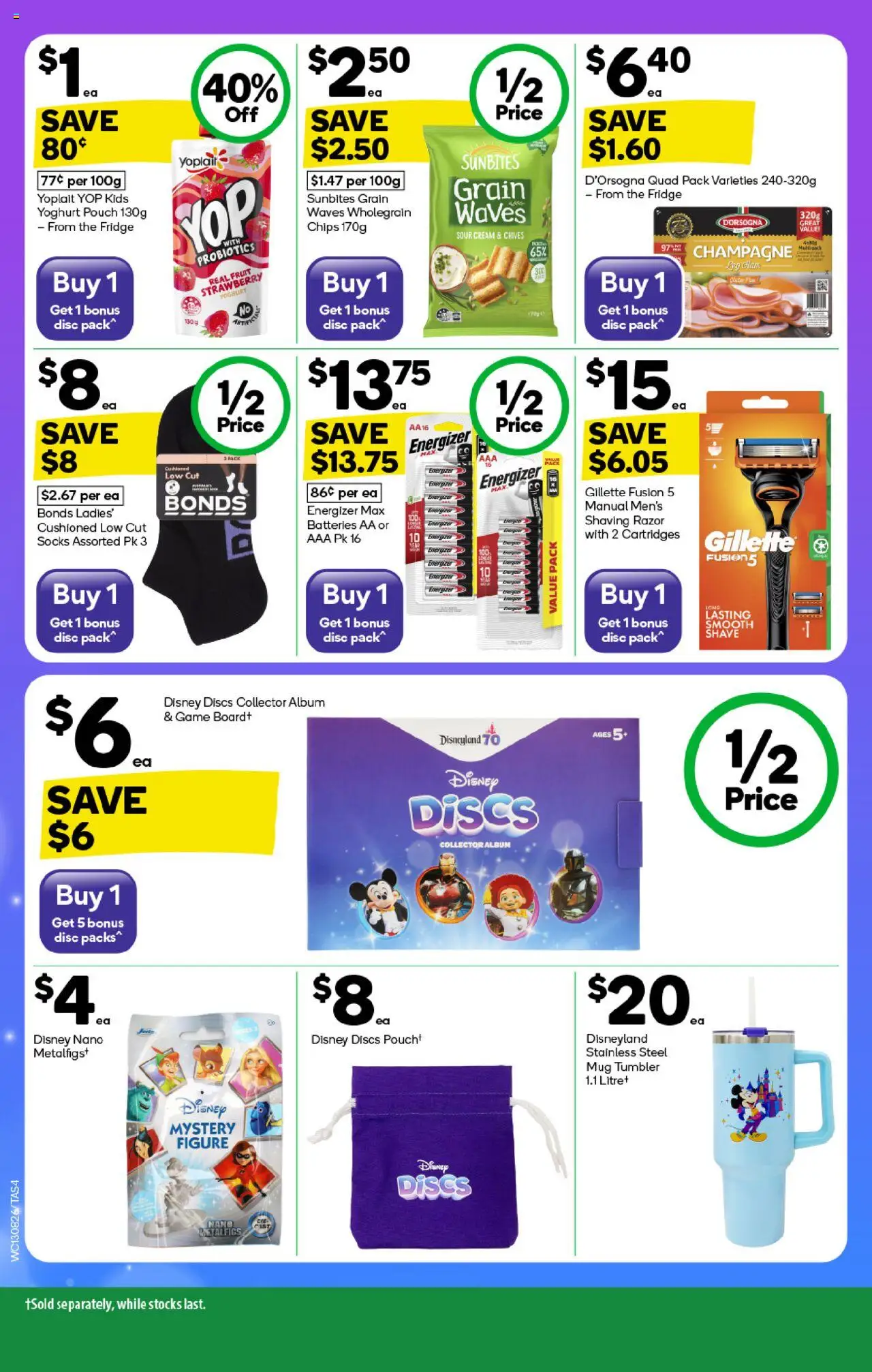 Woolworths catalogue - valid from 13.08.2025 | Page: 4 | Products: Cream, Razor, Batteries, Fridge