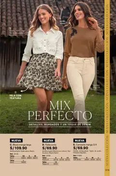 Vista previa de folleto Leonisa - Para looks serenos de la Leonisa válido desde 01.10.2025 | Página: 124 | Productos: Café, Falda, Blusa