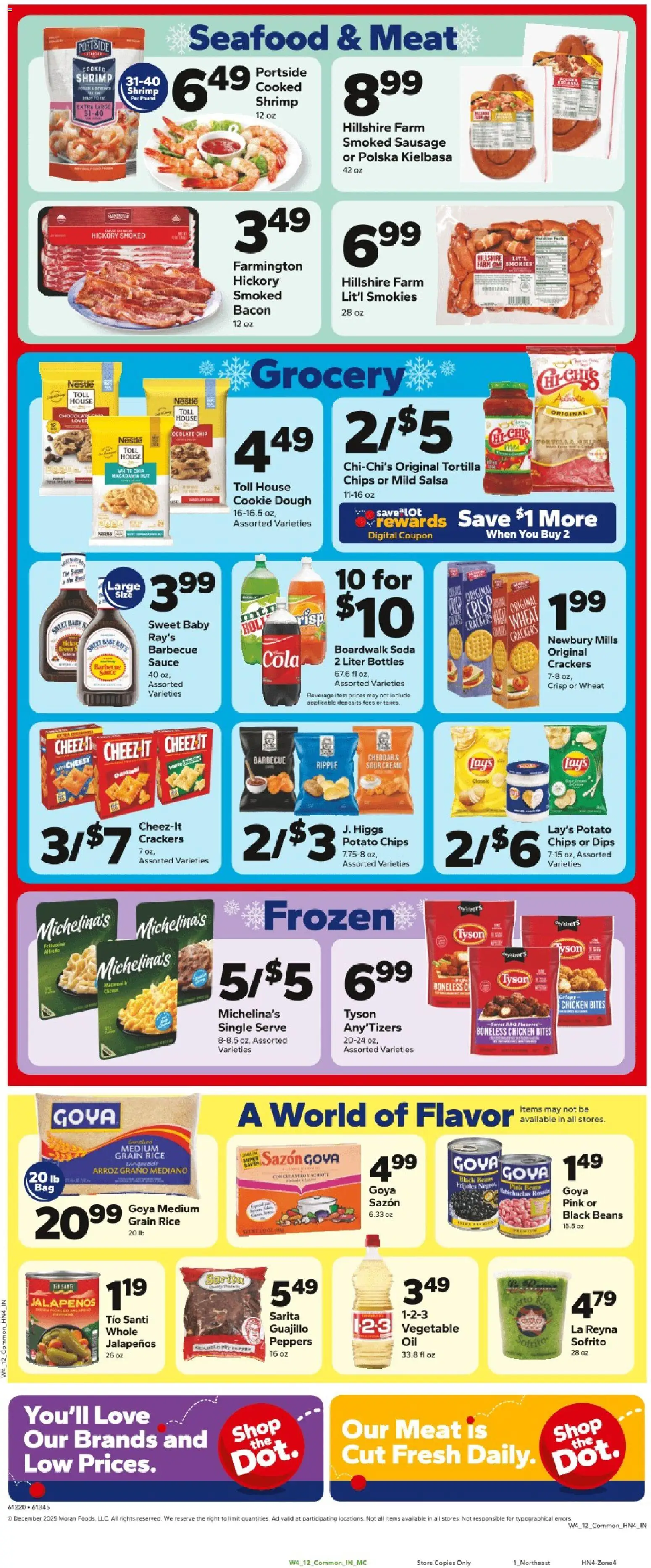 Save a Lot Weekly Ad - valid from 26.12.2025 | Page: 2 | Products: Cheese, Rice, Chips, Cream