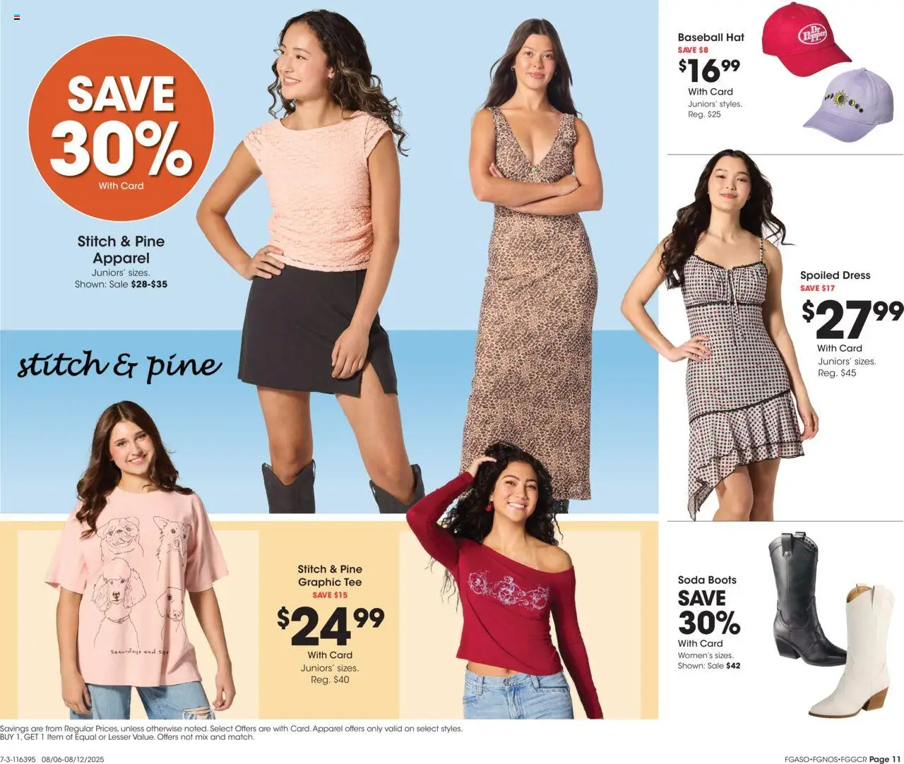 Fred Meyer - Home & Apparel - valid from 06.08.2025 | Page: 15 | Products: Boots, Hat, Dress