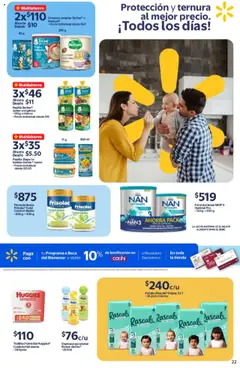 Vista previa de Walmart - Folleto, nuevo folleto de la tienda, válido en México a partir del 14.10.2025 | Página: 22 | Productos: Monedero, Toallitas húmedas, Leche, Pañales