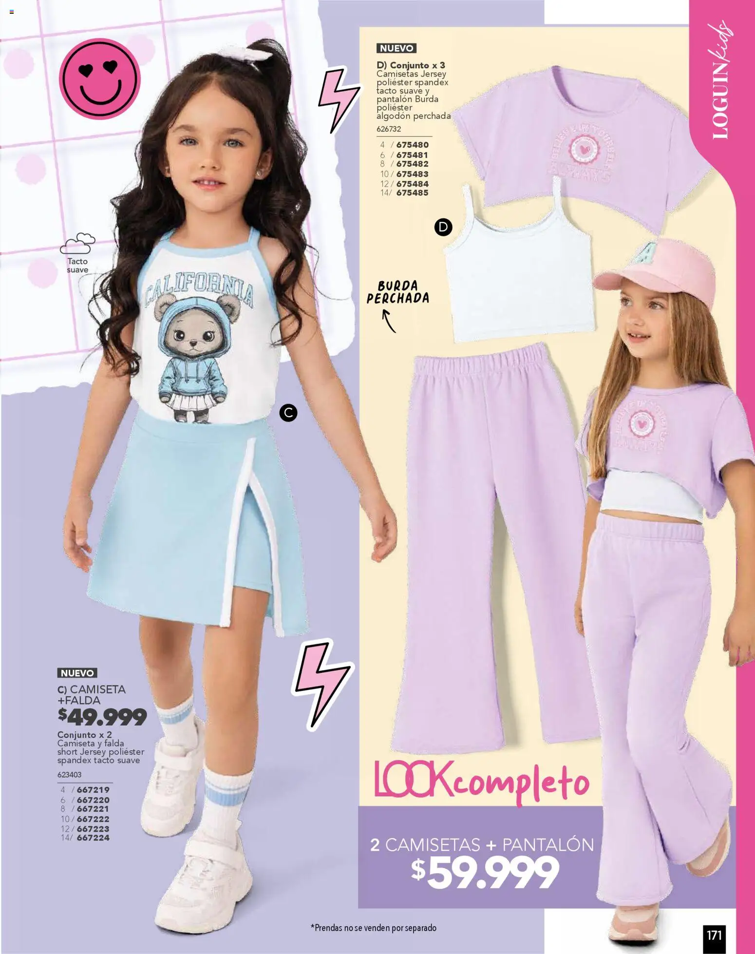 Pacifika revista - valida desde el 01.11.2025 | Página: 171 | Productos: Algodón, Falda, Camiseta, Conjunto