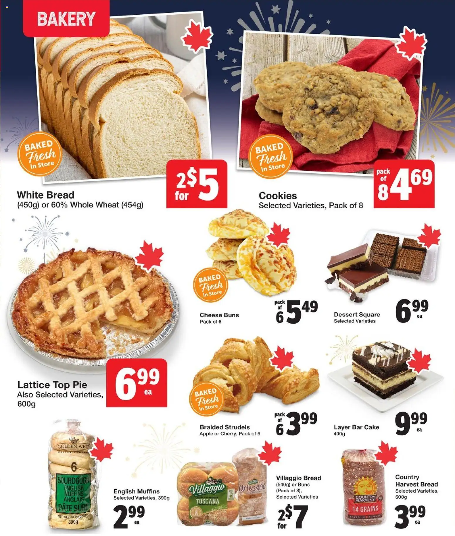 Quality Foods flyer valid from 27.12.2025 | Page: 7 | Products: Cookies, Bakery, Cheese, Bread