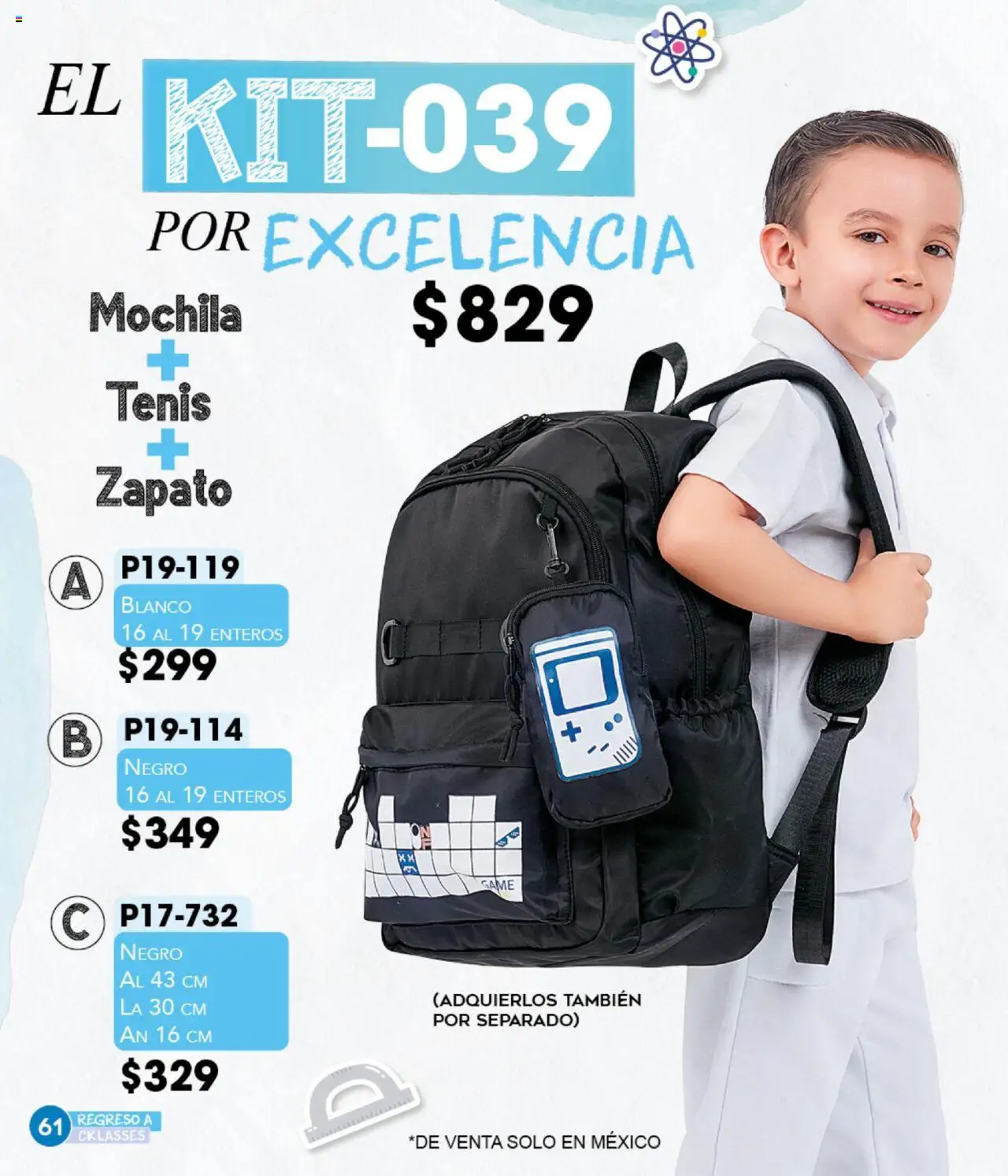 Nuevas ofertas de Cklass válidas en toda la República Mexicana desde el 18.08.2025. ¡Encuentra las mejores ofertas en Cklass - Catálogo Regreso a Clases! | Página: 62 | Productos: Tenis, Mochila