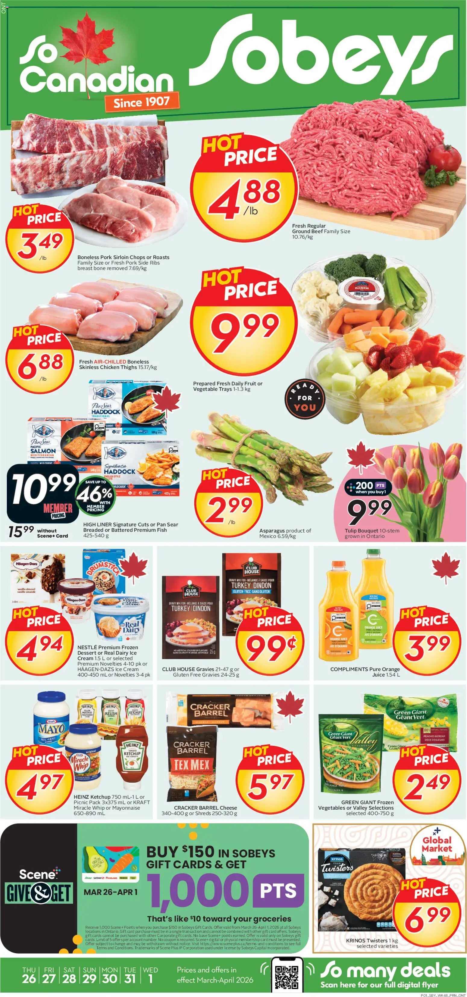 Sobeys flyer valid from 26.03.2026 | Page: 1