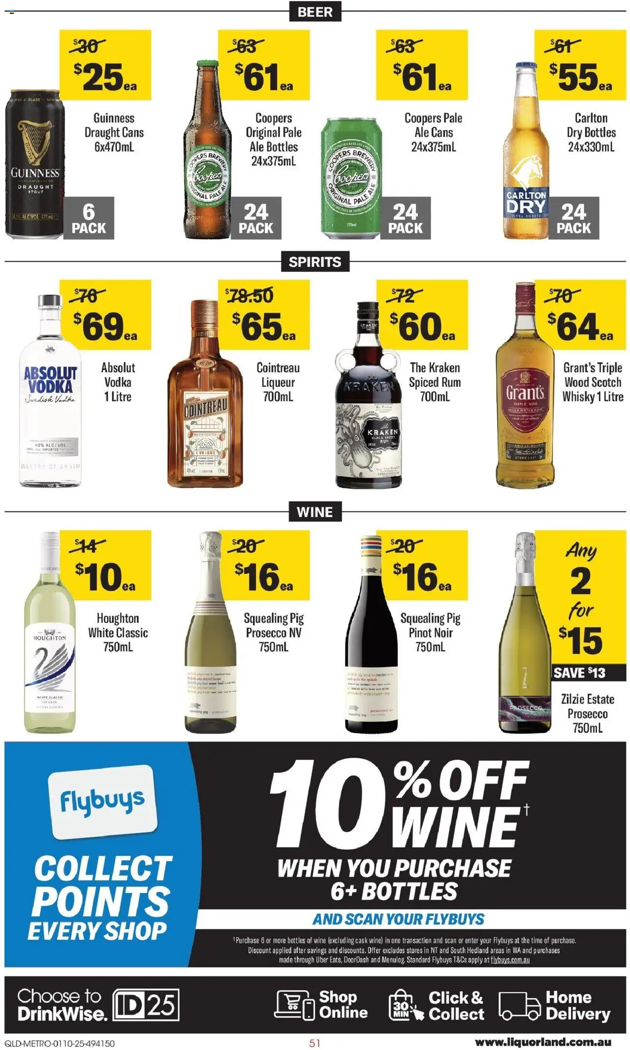 Coles catalogue - valid from 01.10.2025 | Page: 51 | Products: Wine, Beer, Vodka, Hat