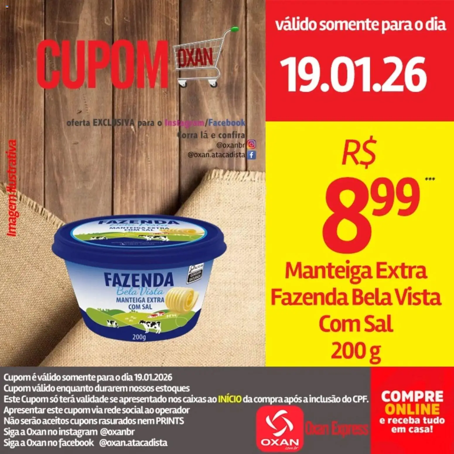 Oxan Atacadista Folheto - válido de 19.01.2026 | Página: 13 | Produtos: Manteiga, Sal
