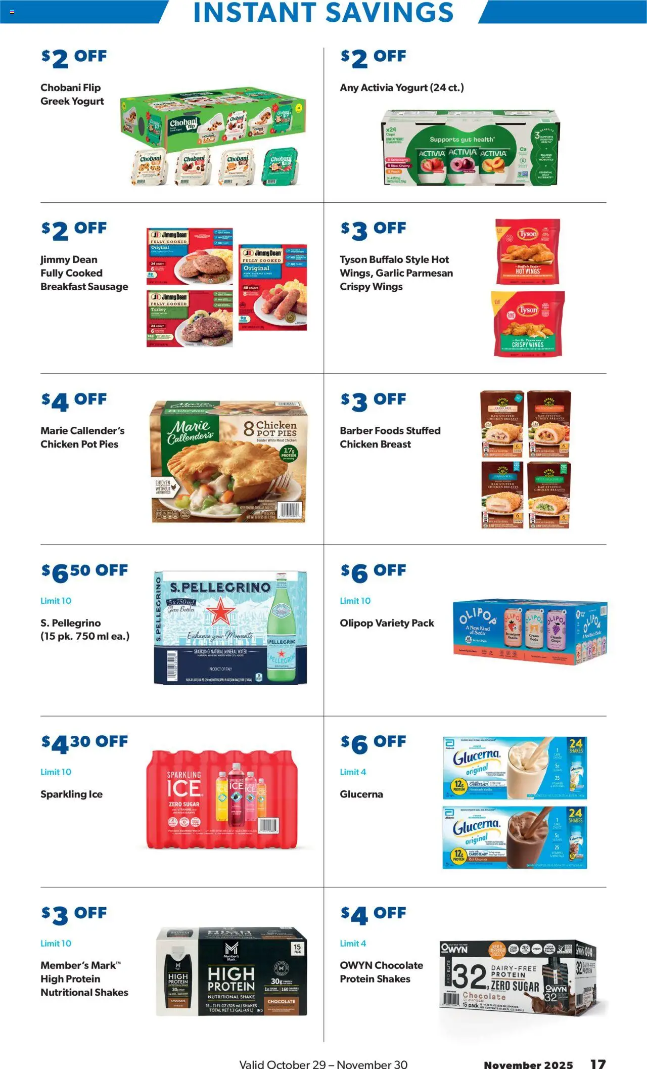 Sam's Club Black Friday - valid from 29.10.2025 | Page: 17 | Products: Yogurt, Water, Sugar, Garlic