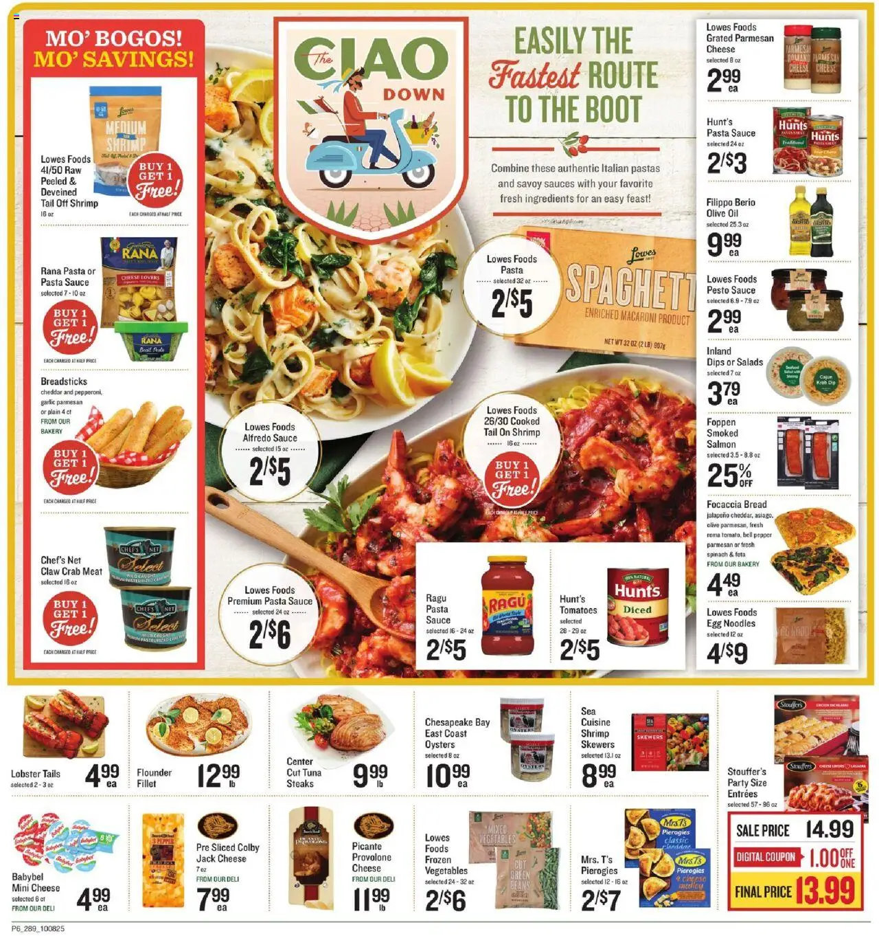 Lowes Foods Weekly Ad - GA - valid from 08.10.2025 | Page: 9 | Products: Bakery, Spinach, Sauce, Pepper