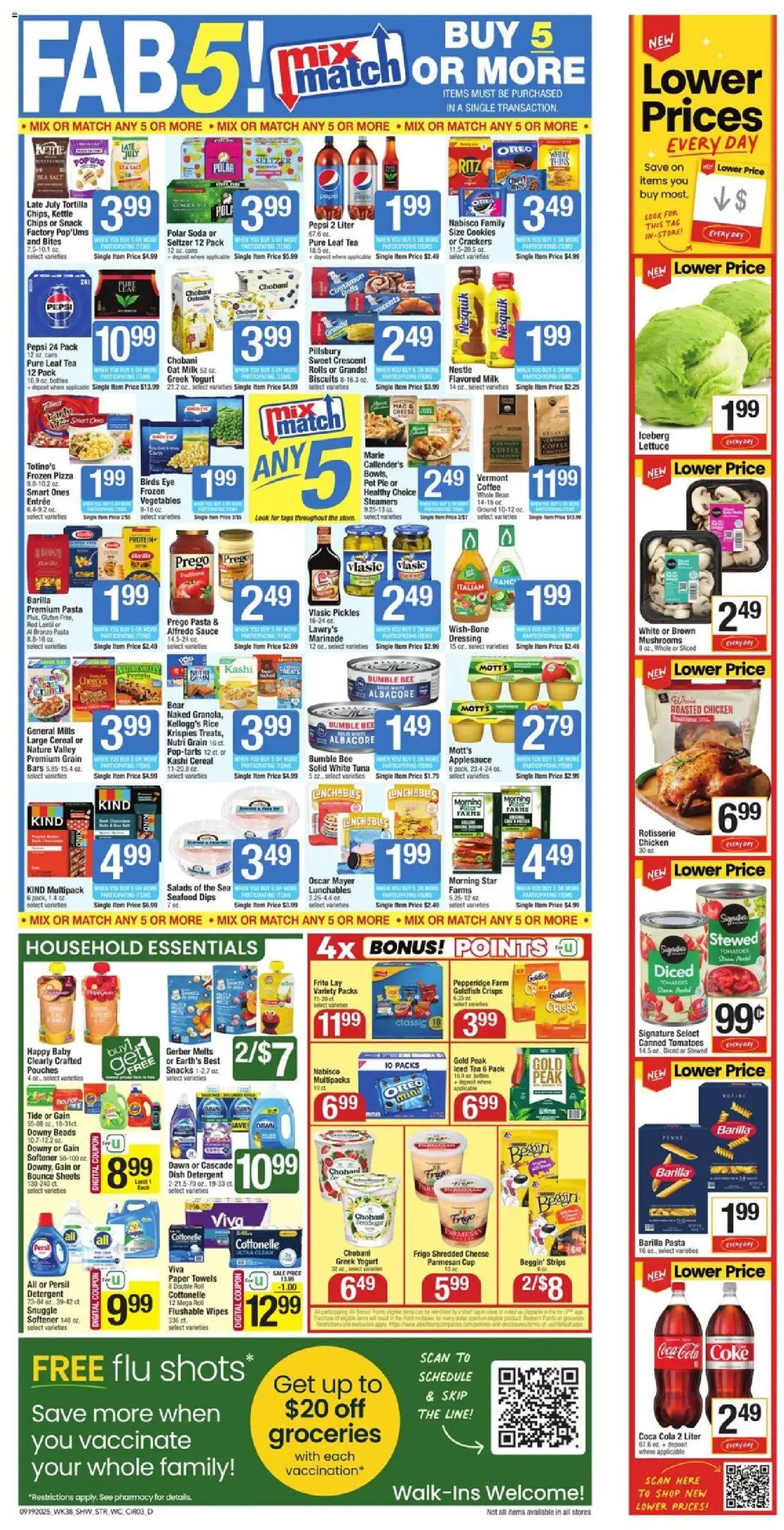 Star Market Weekly Ad - valid from 19.09.2025 | Page: 3 | Products: Ginger, Cheese, Chips, Vegetables