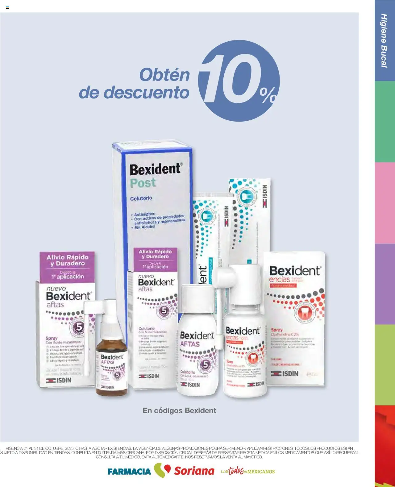 Nuevas ofertas de Soriana válidas en toda la República Mexicana desde el 01.10.2025. ¡Encuentra las mejores ofertas en Soriana - Folleto Farmacia Híper Nacional! | Página: 10