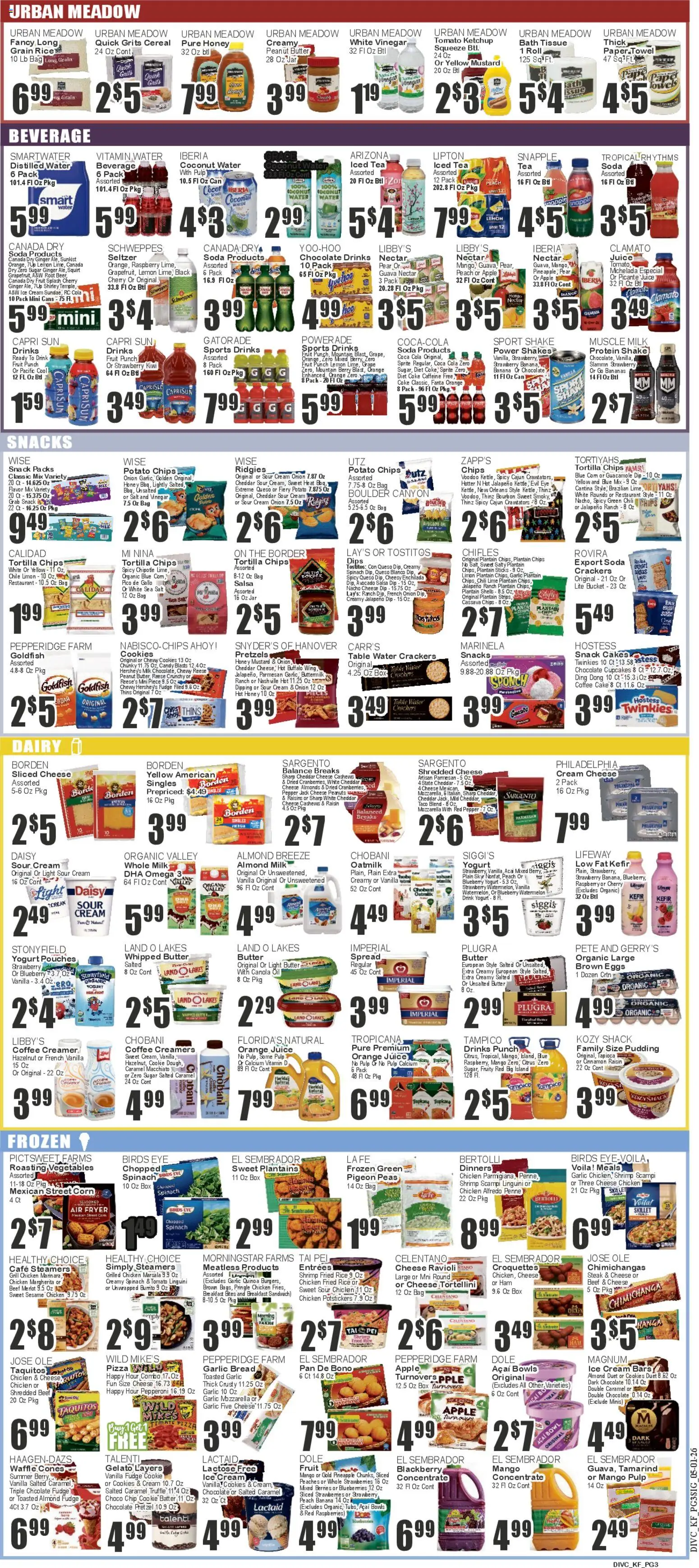 Key Food Weekly Ad - valid from 01.05.2026 | Page: 3 | Products: Yogurt, Salt, Sugar, Grill