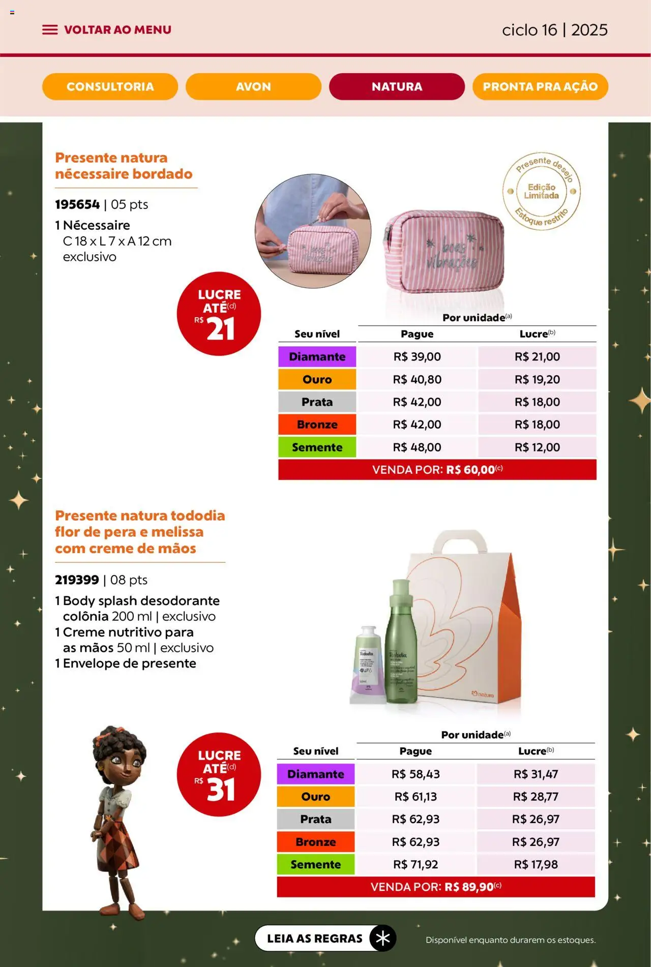 Avon Folheto - válido de 26.09.2025 | Página: 65 | Produtos: Pera, Necessaire, Envelope, Creme
