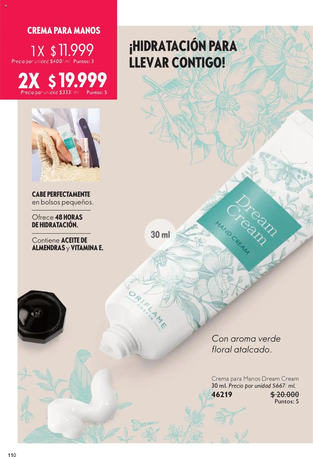 Oriflame revista - valida desde el 04.10.2025 | Página: 110 | Productos: Almendras, Crema, Aceite