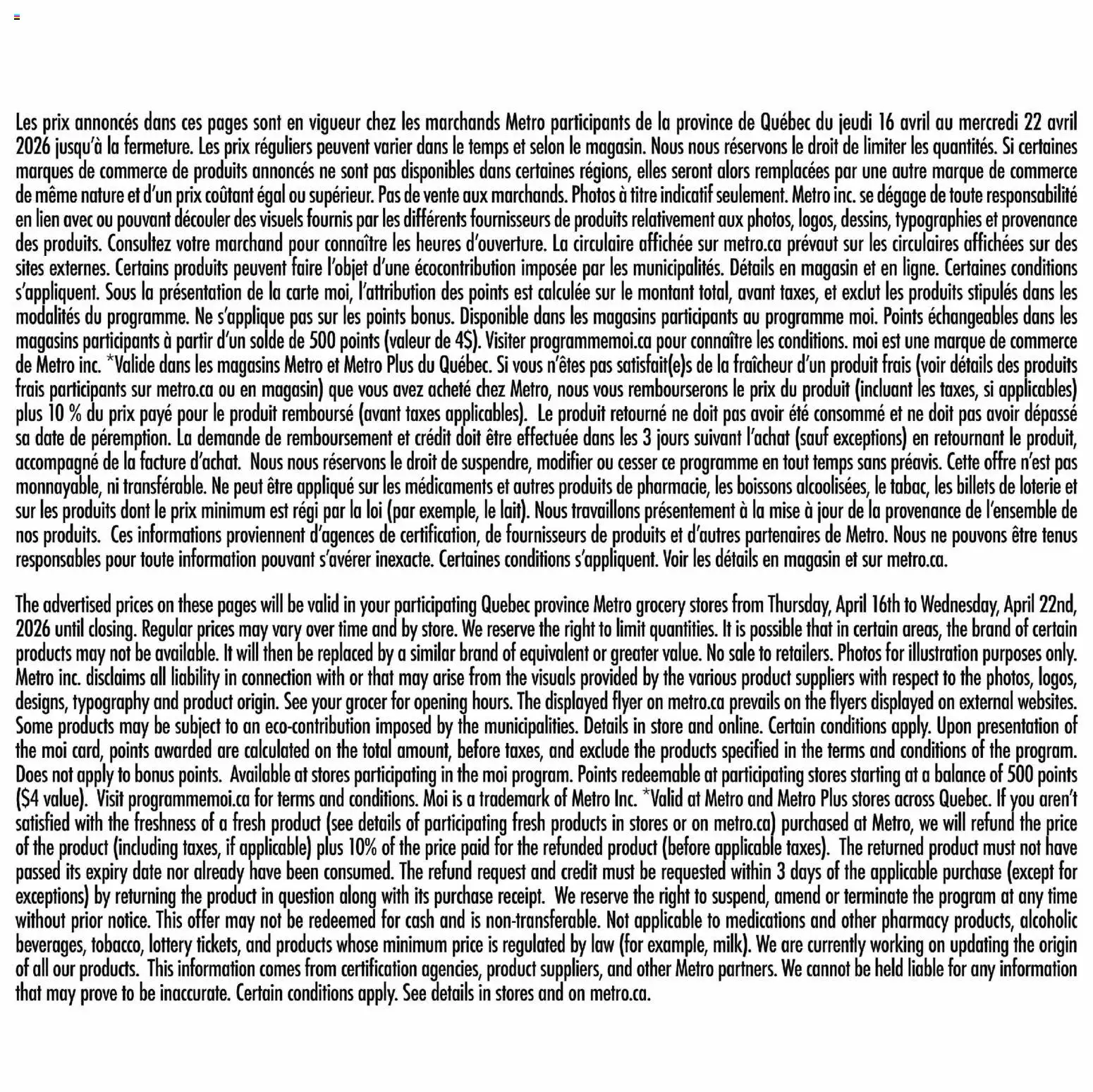 Metro flyer valid from 16.04.2026 | Page: 22