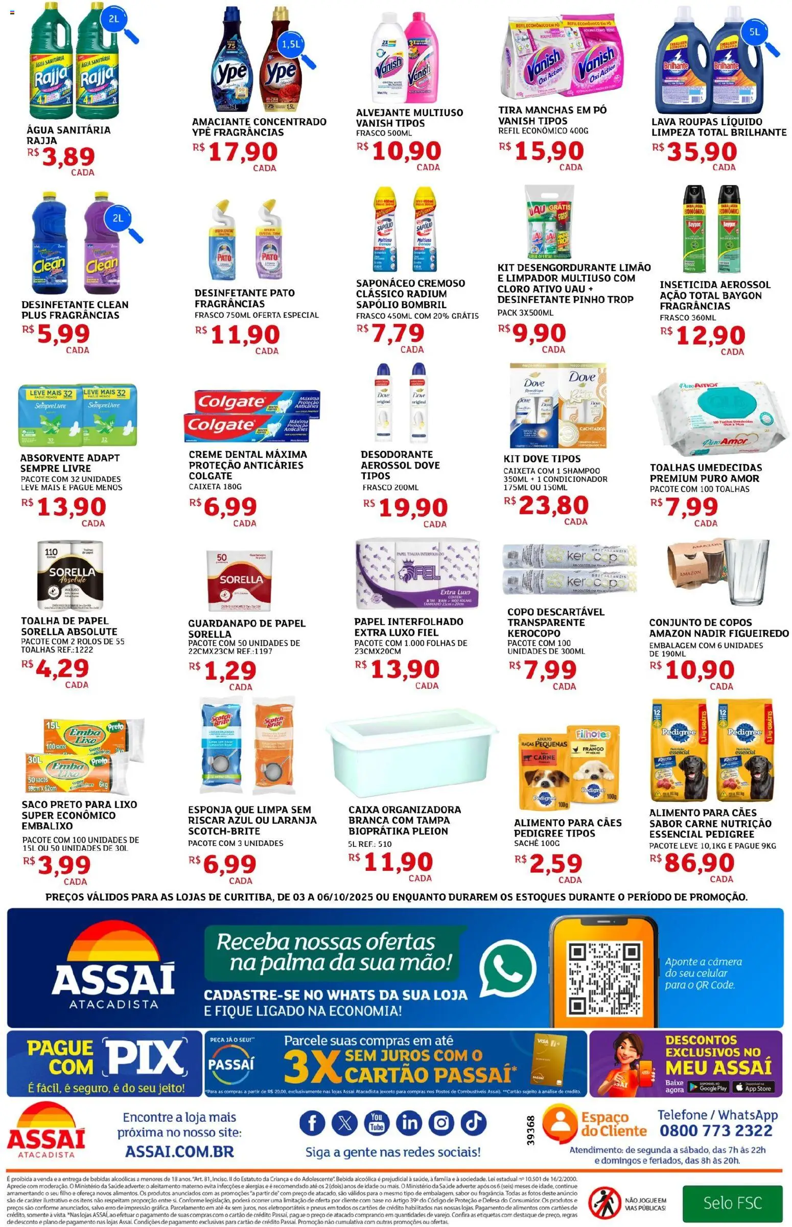 Assaí Atacadista Folheto - válido de 03.11.2025 | Página: 4 | Produtos: Celular, Caixa, Frango, Vanish